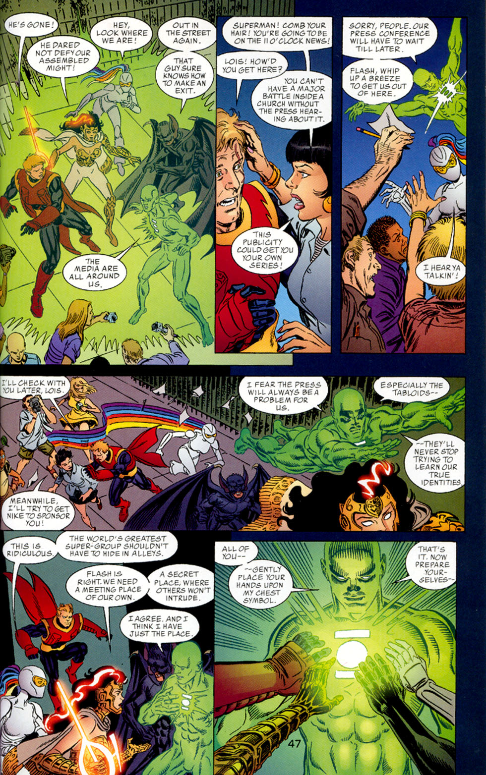 Read online Just Imagine Stan Lee With Jerry Ordway Creating JLA comic -  Issue # Full - 50