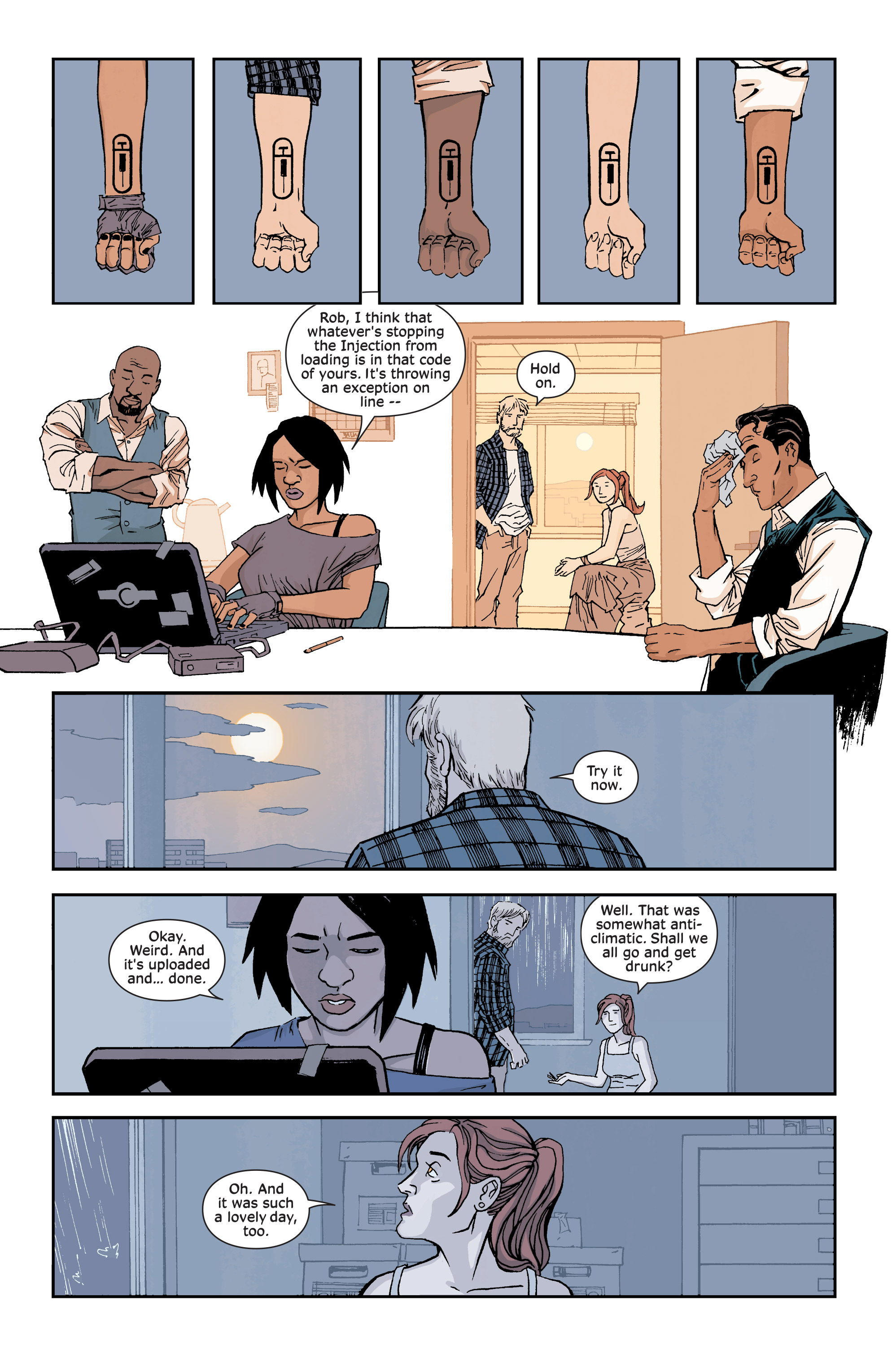 Read online Injection comic -  Issue #5 - 17