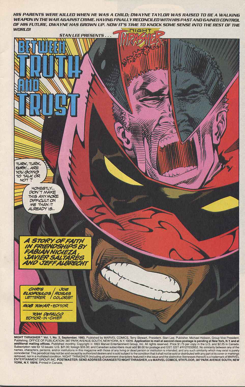 Read online Night Thrasher comic -  Issue #2 - 2