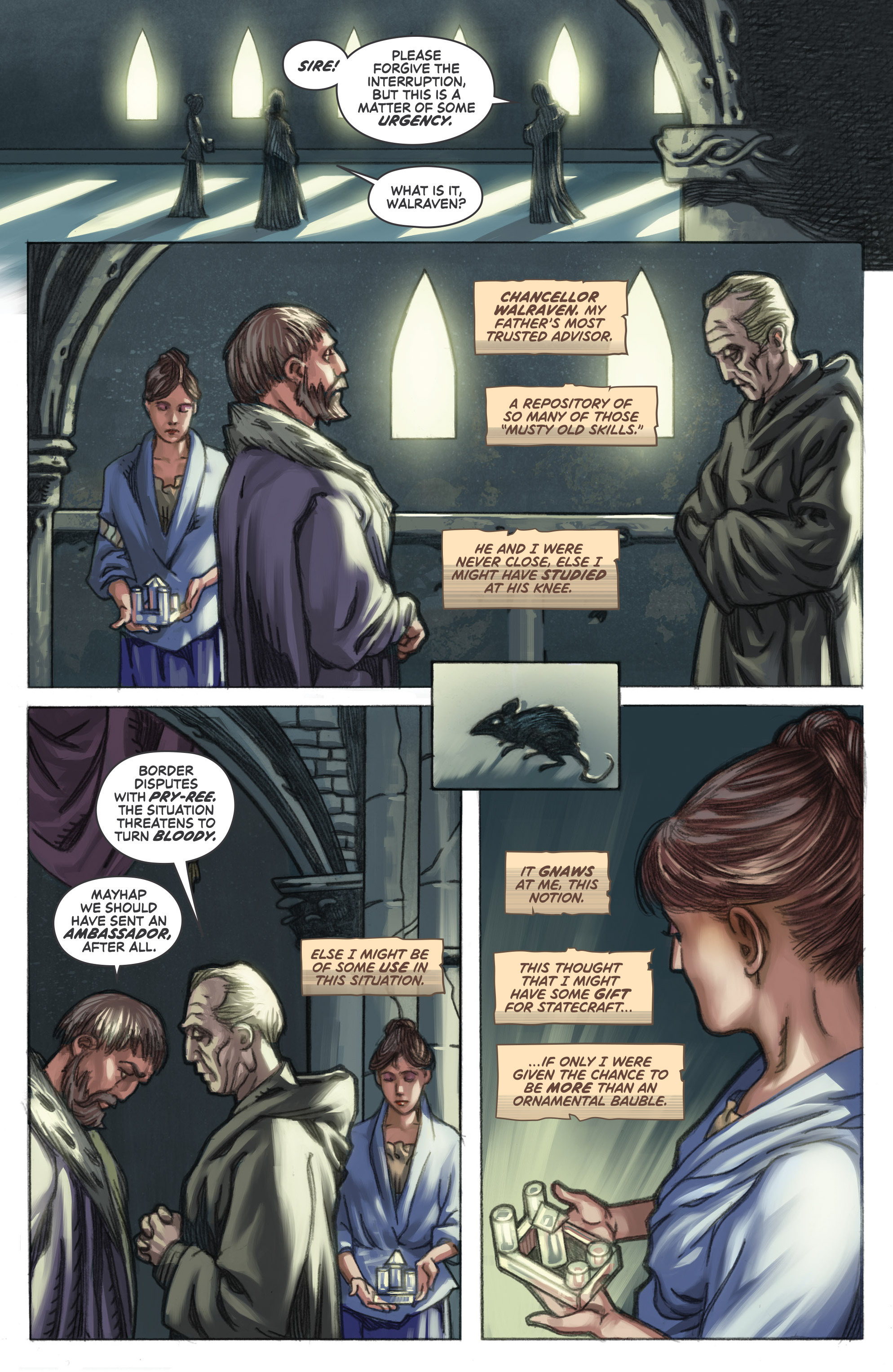 Read online Muirwood: The Lost Abbey comic -  Issue #5 - 6