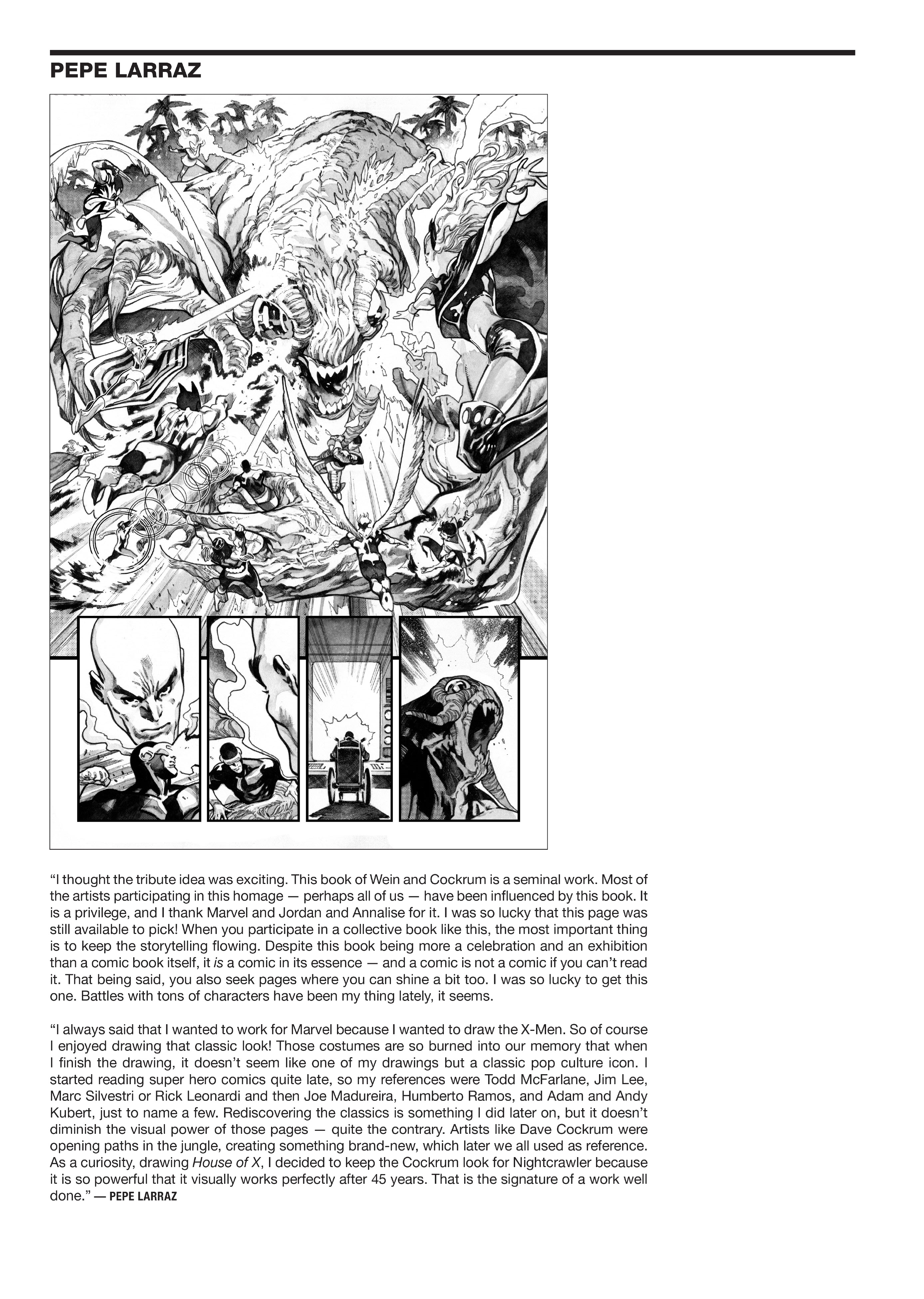 Read online Giant-Size X-Men: Tribute To Wein & Cockrum Gallery Edition comic -  Issue # TPB (Part 2) - 55