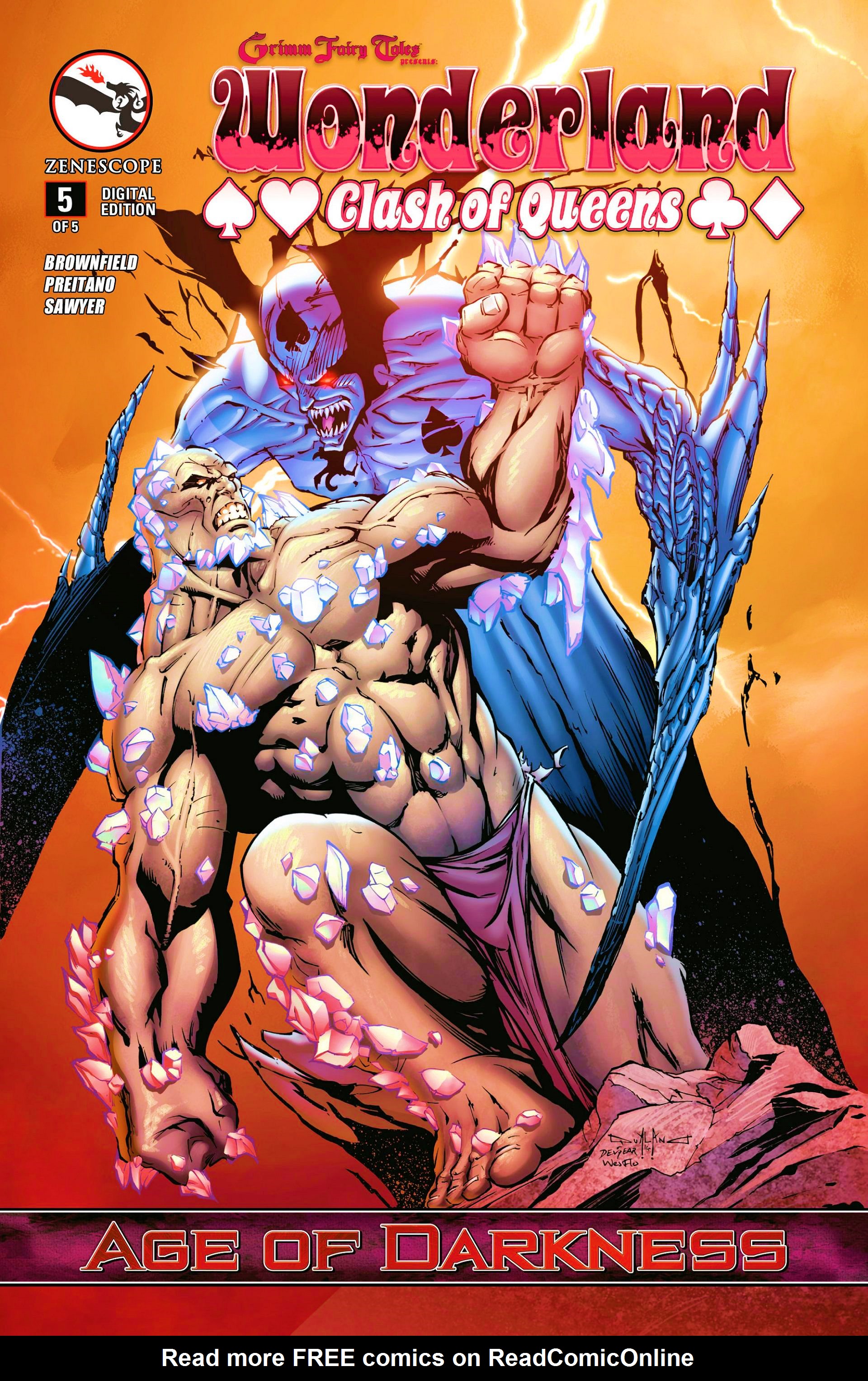 Read online Grimm Fairy Tales presents Wonderland: Clash of Queens comic -  Issue #5 - 1