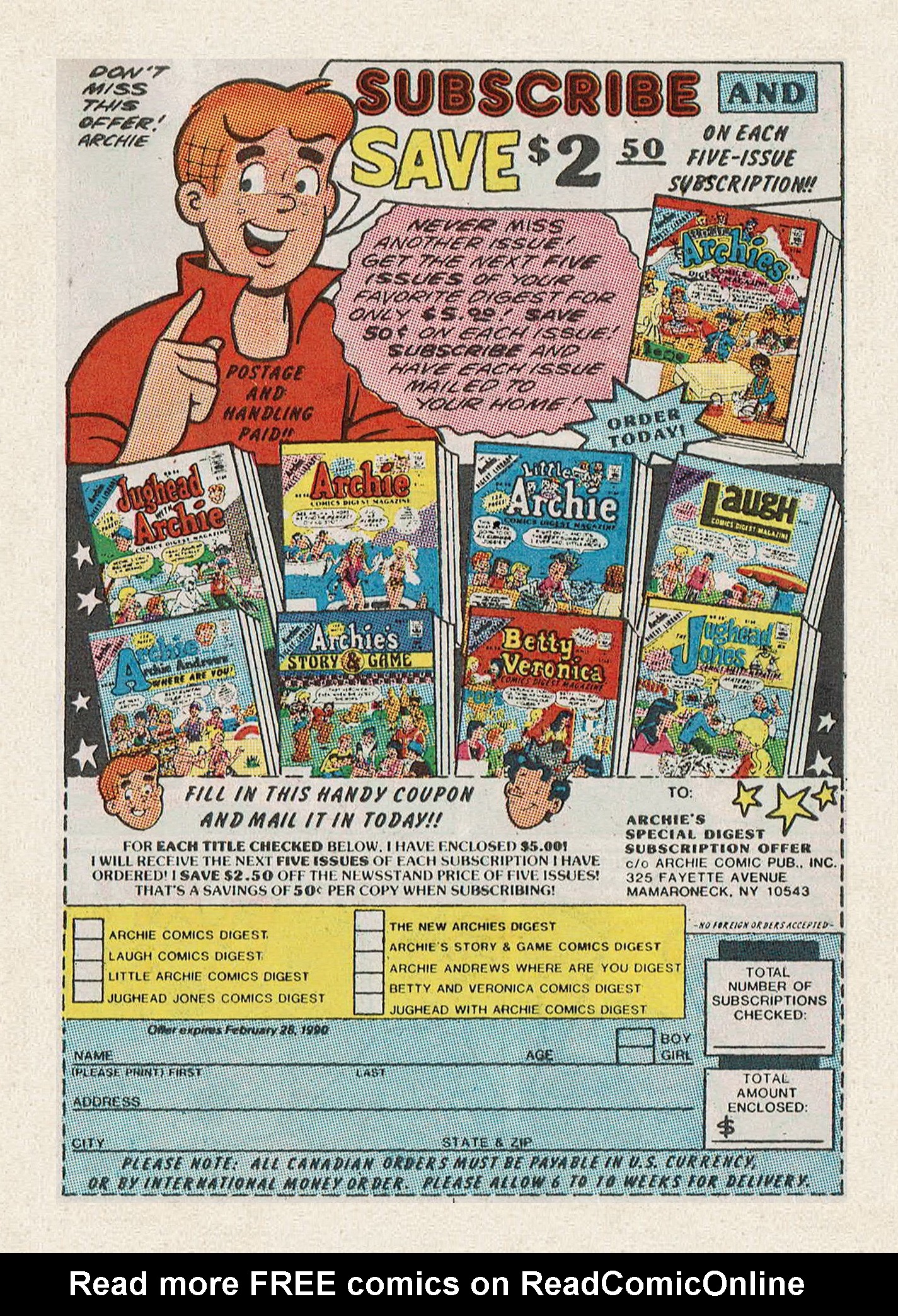 Read online Jughead Jones Comics Digest comic -  Issue #59 - 105