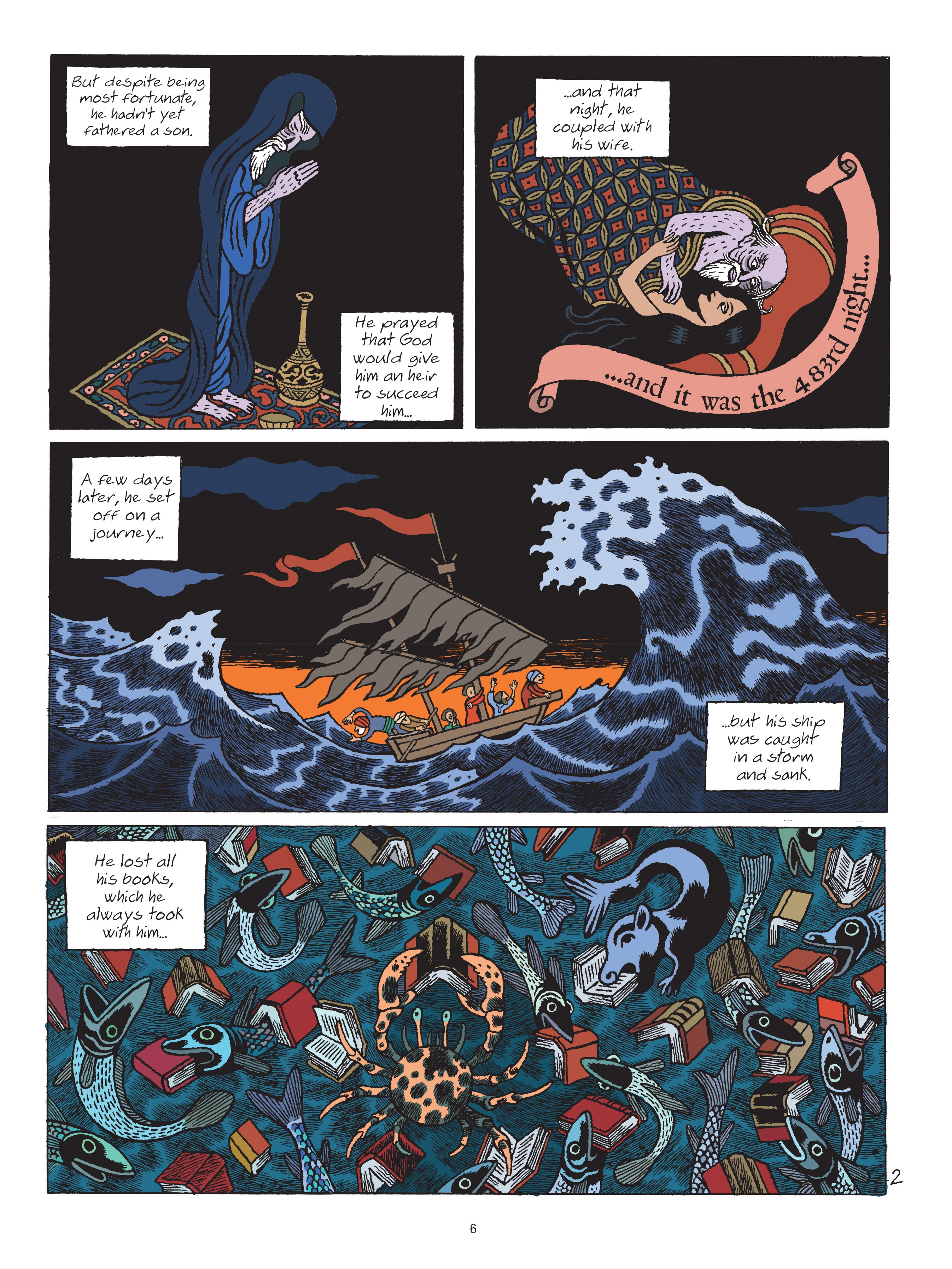 Read online A Tale of a Thousand and One Nights: HASIB & the Queen of Serpents comic -  Issue # TPB - 6