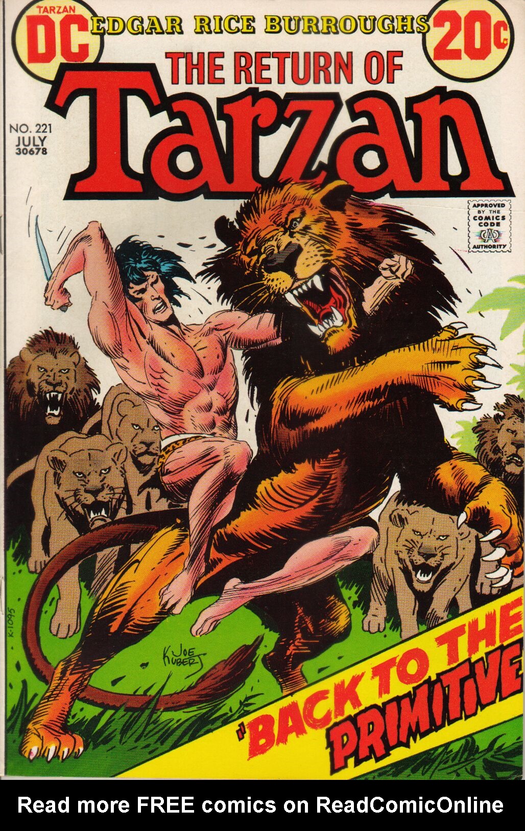 Read online Tarzan (1972) comic -  Issue #221 - 1