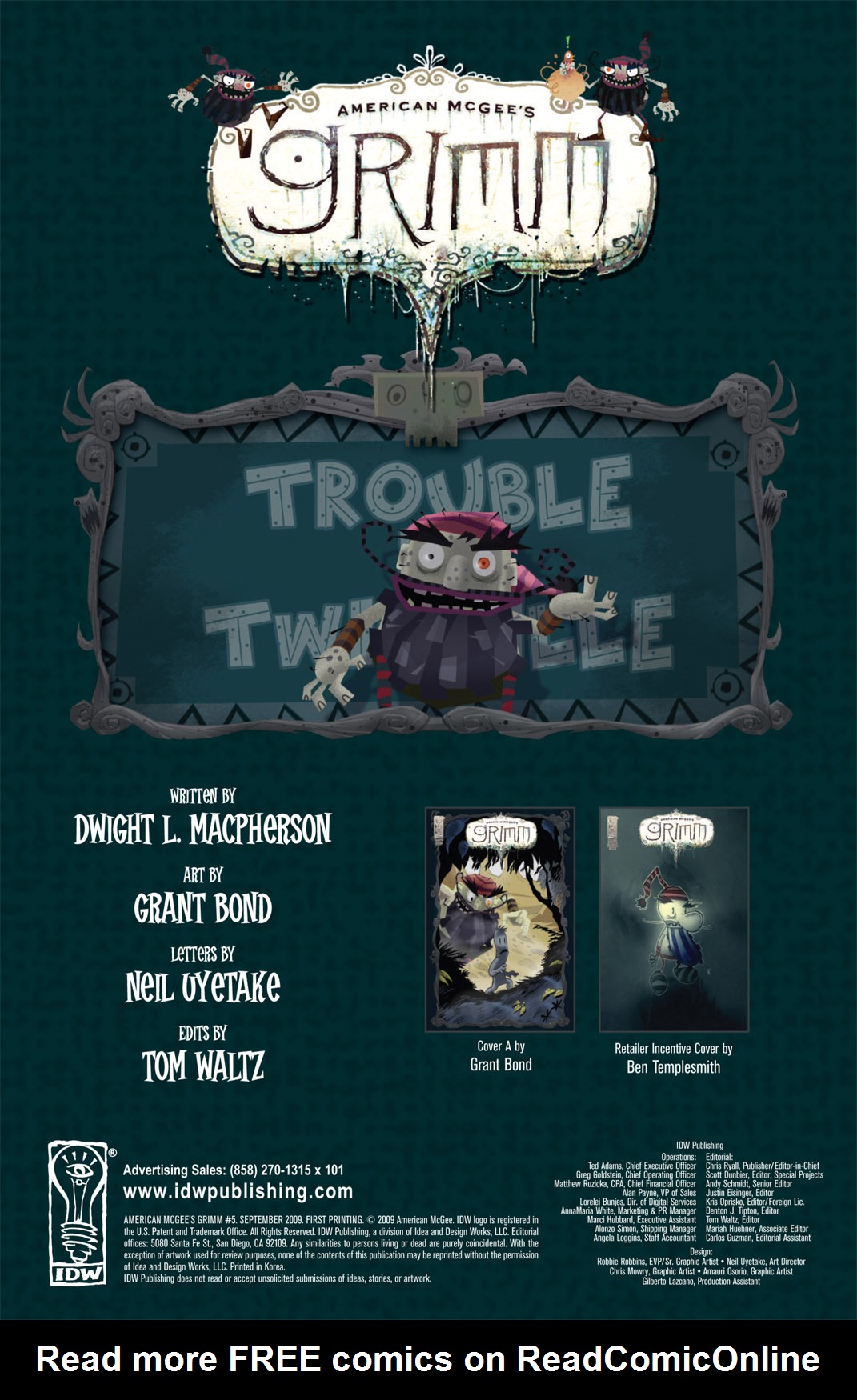 Read online American McGee's Grimm comic -  Issue #5 - 3
