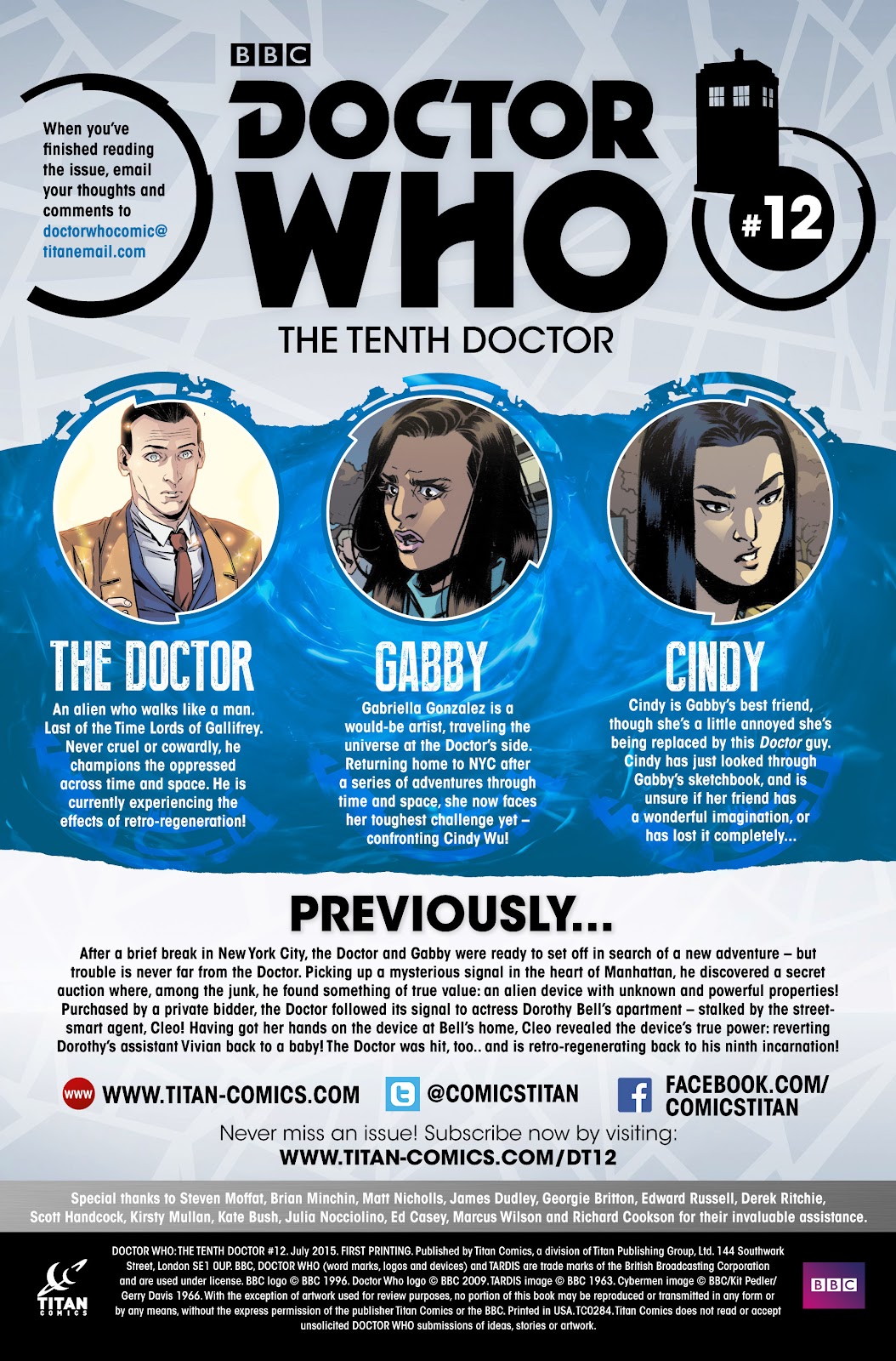 Doctor Who: The Tenth Doctor issue 12 - Page 3
