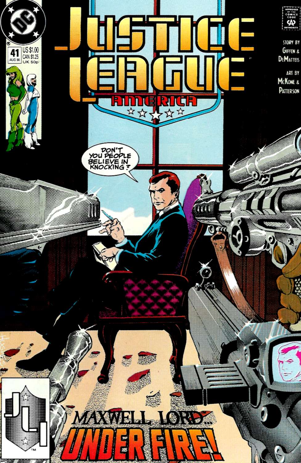 Read online Justice League America comic -  Issue #41 - 1