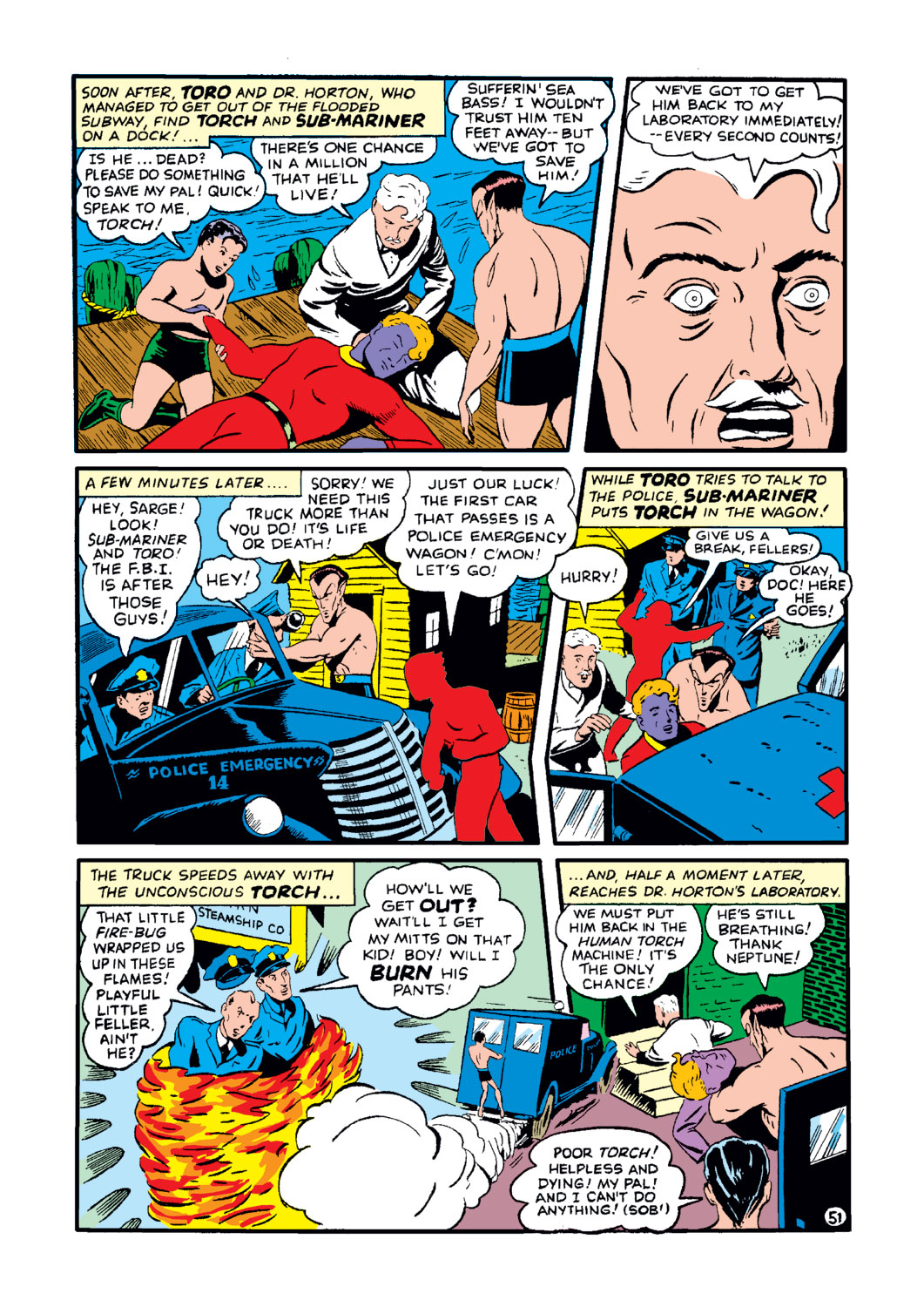 Read online The Human Torch (1940) comic -  Issue #8 - 55