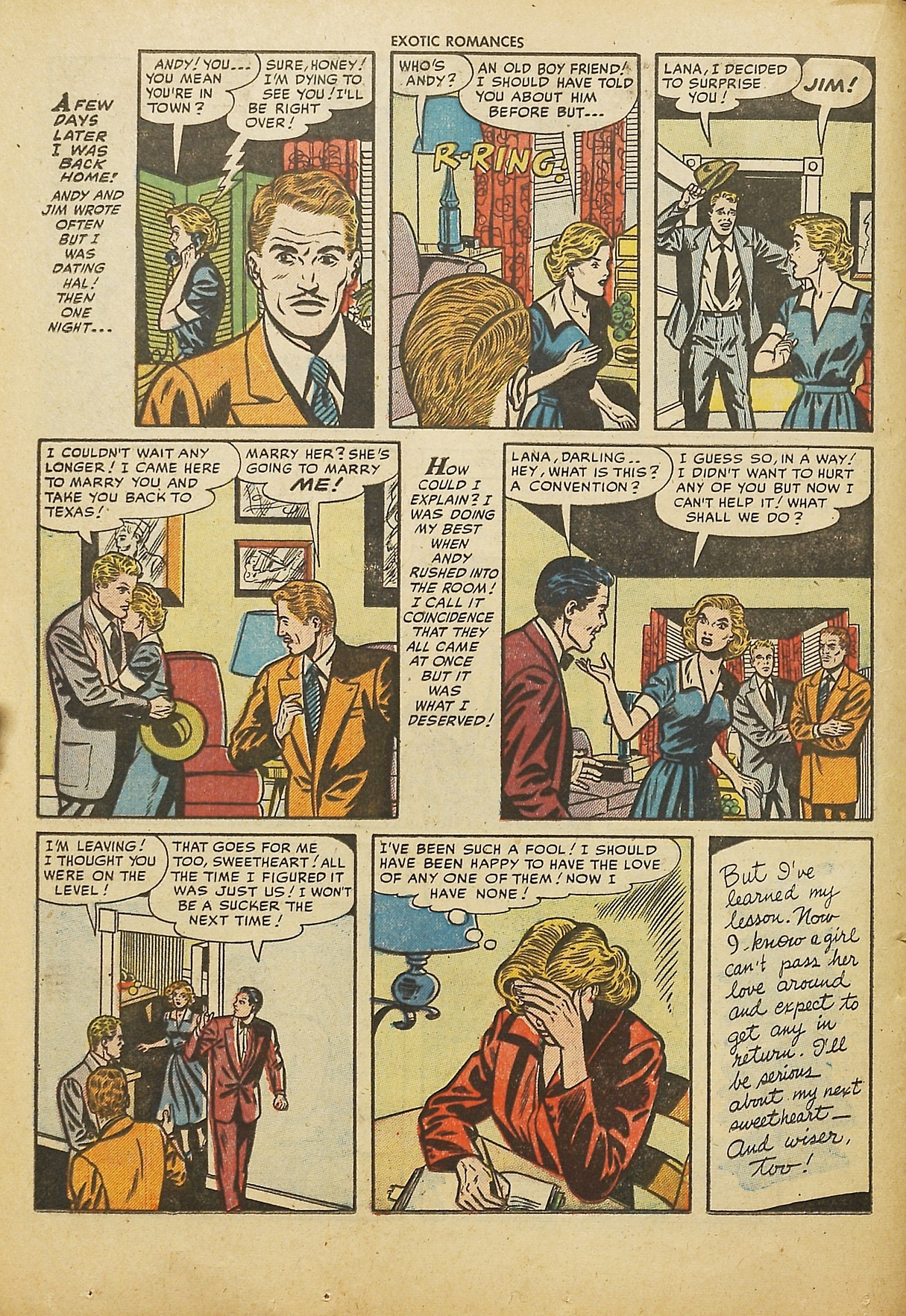 Read online Exotic Romances comic -  Issue #24 - 24