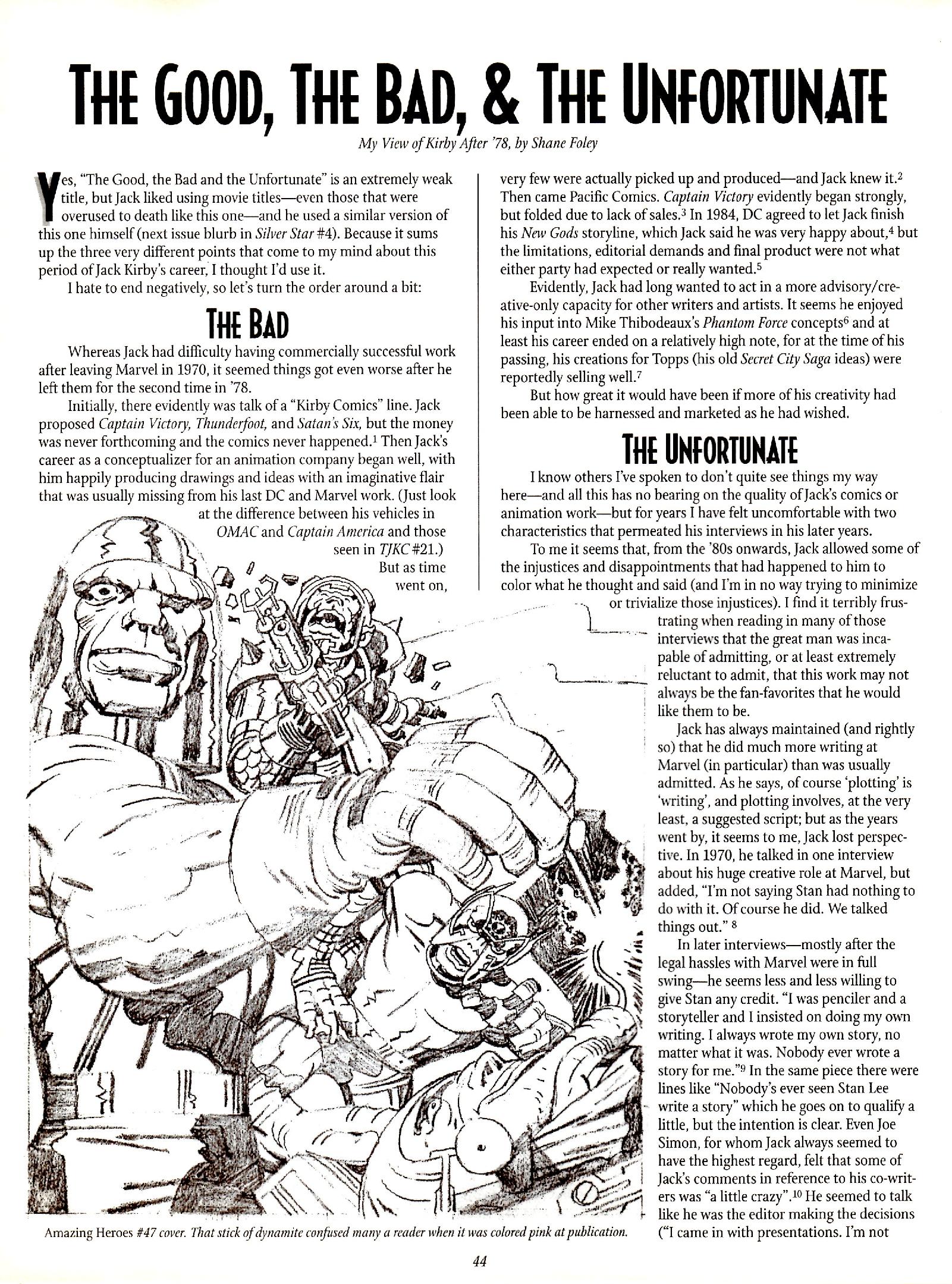 Read online The Jack Kirby Collector comic -  Issue #30 - 42