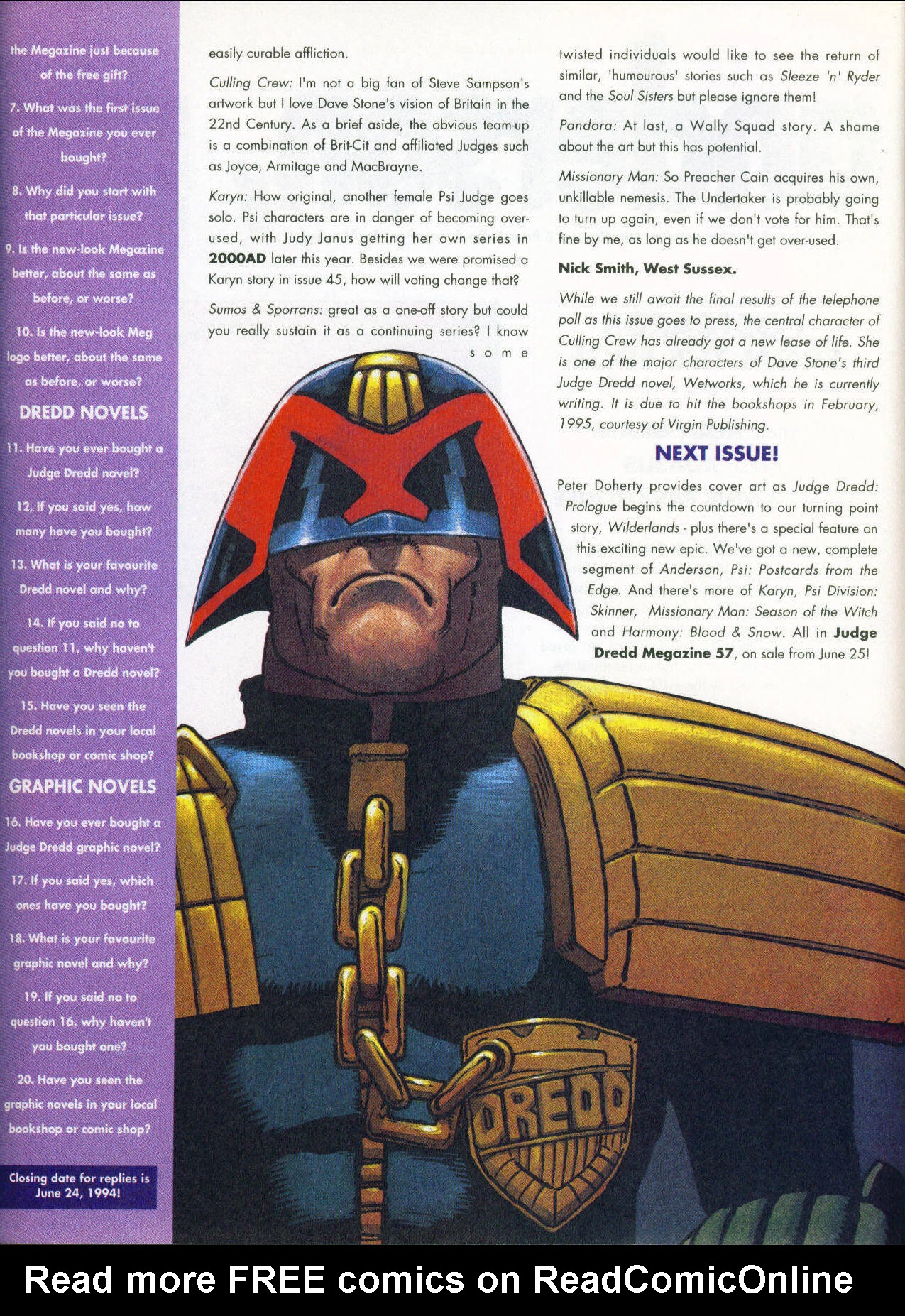 Read online Judge Dredd: The Megazine (vol. 2) comic -  Issue #56 - 41