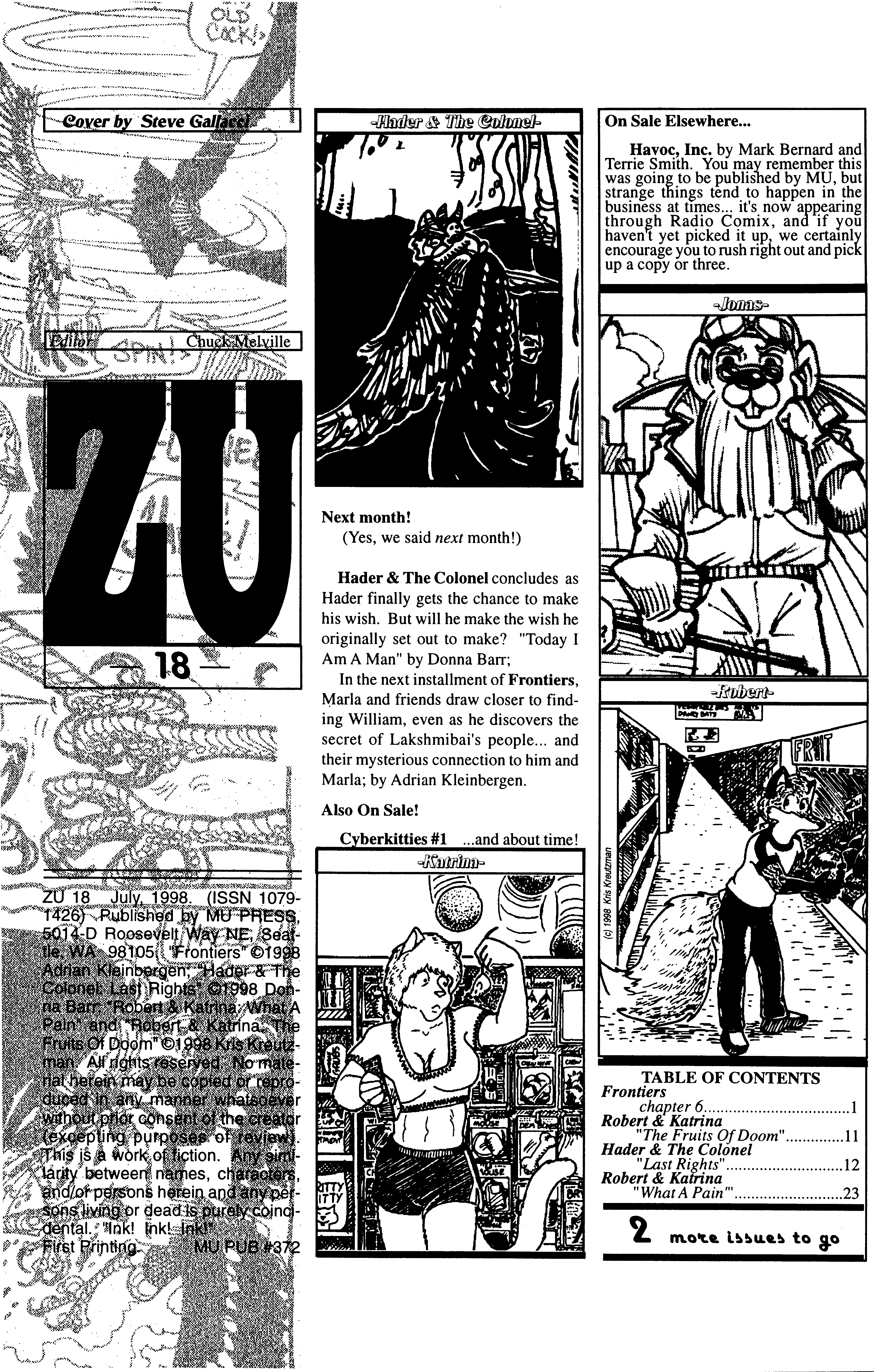 Read online ZU (1995) comic -  Issue #18 - 2