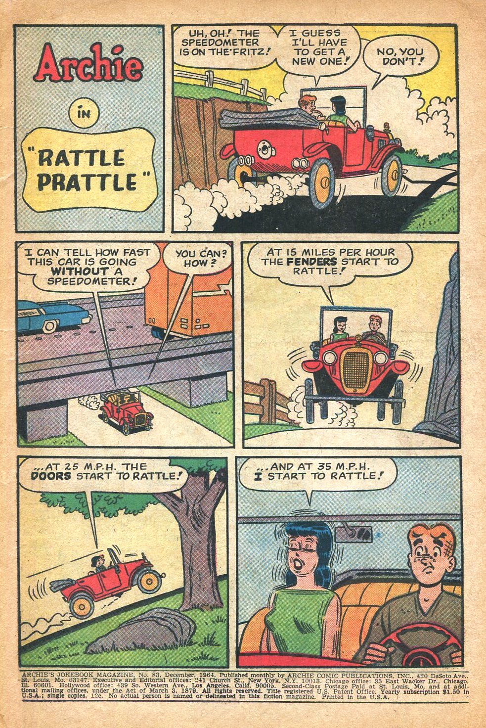 Read online Archie's Joke Book Magazine comic -  Issue #83 - 3