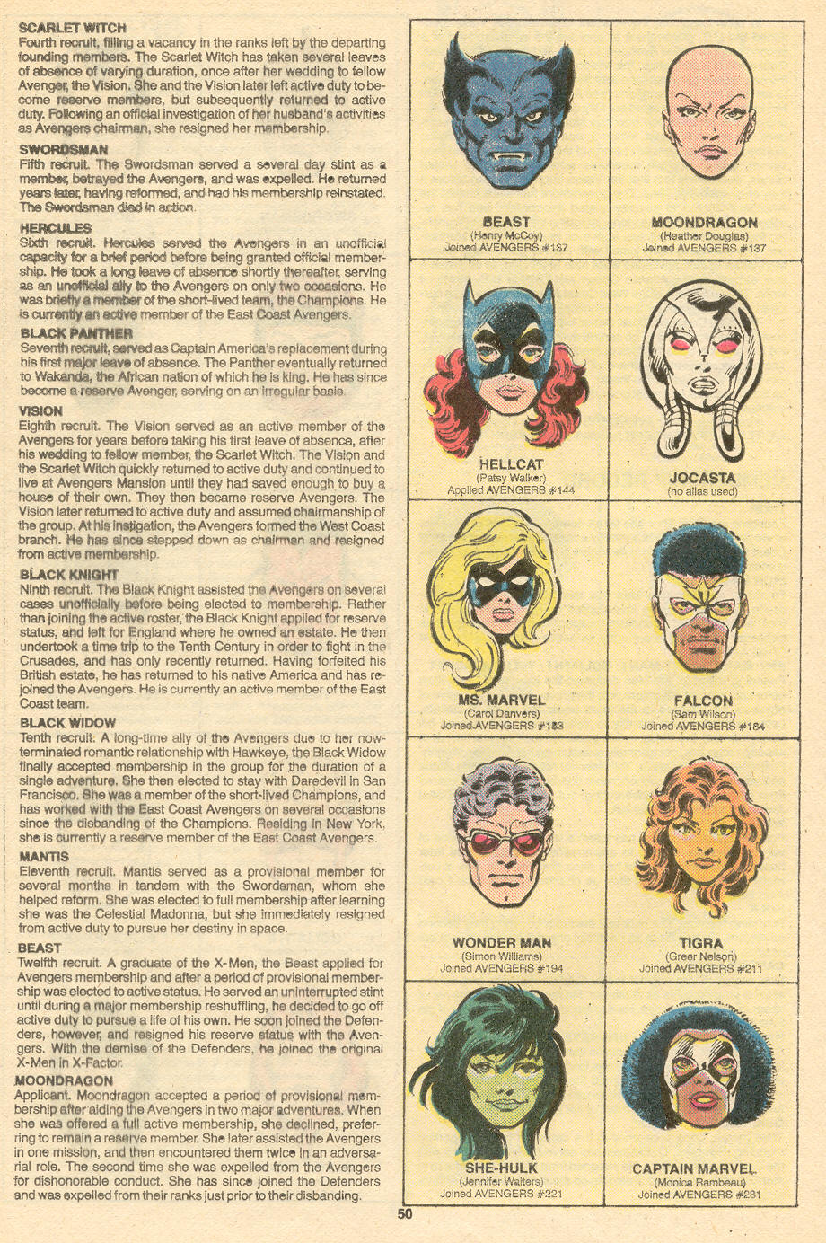 Read online The Official Handbook of the Marvel Universe Deluxe Edition comic -  Issue #1 - 52