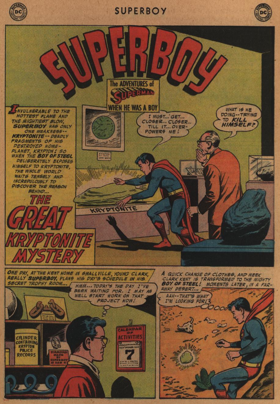 Read online Superboy (1949) comic -  Issue #58 - 21