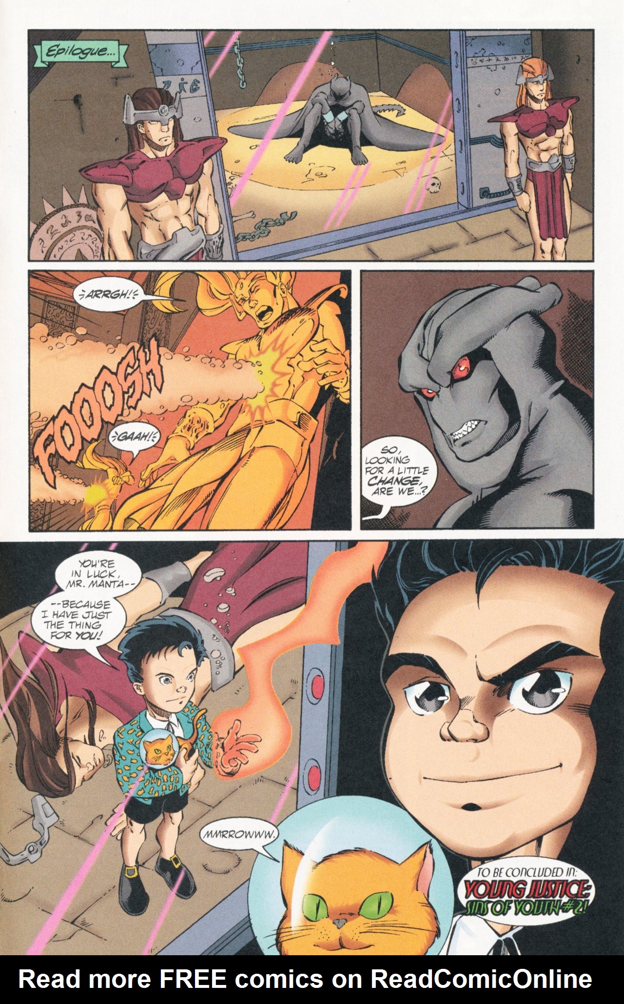 Read online Sins of Youth comic -  Issue # Aquaboy and Lagoon Man - 34