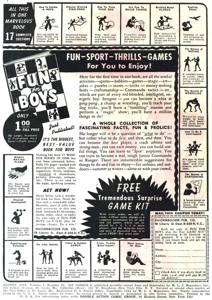 Read online Zip Comics comic -  Issue #39 - 2