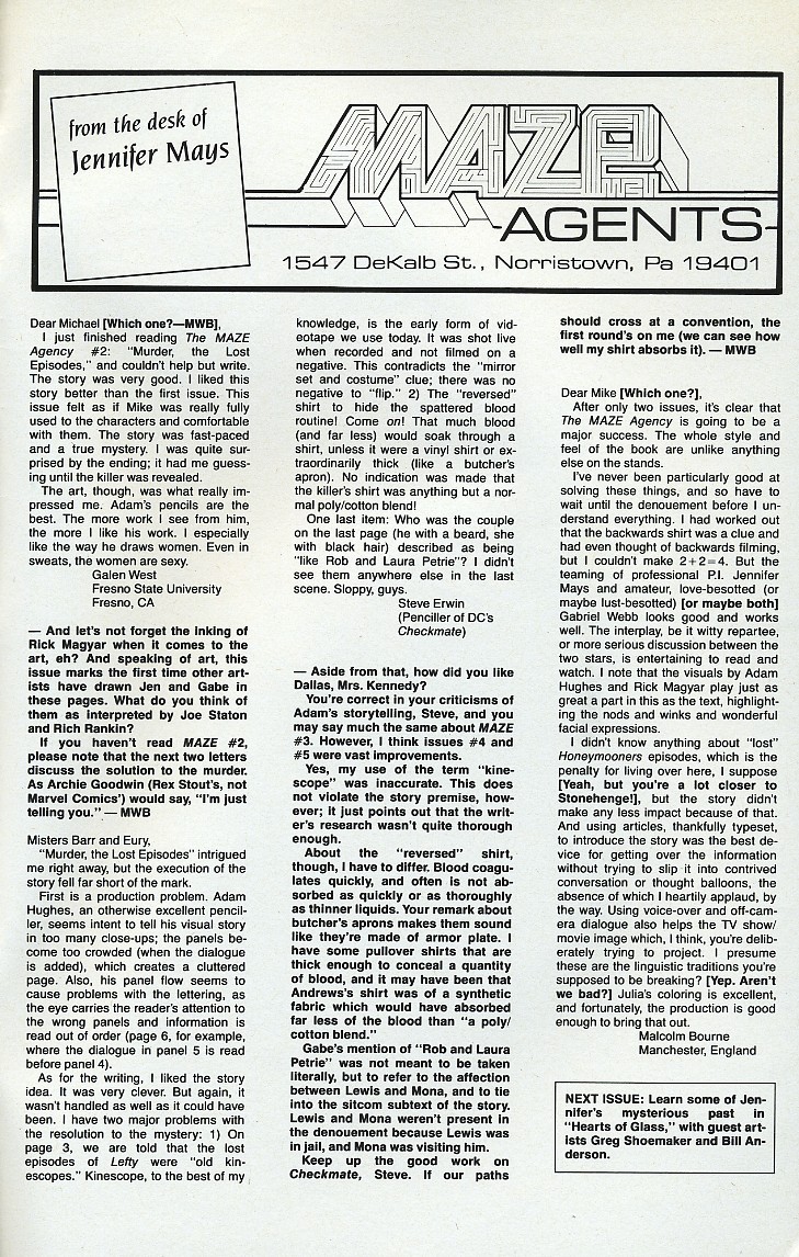 Read online Maze Agency (1988) comic -  Issue #6 - 29