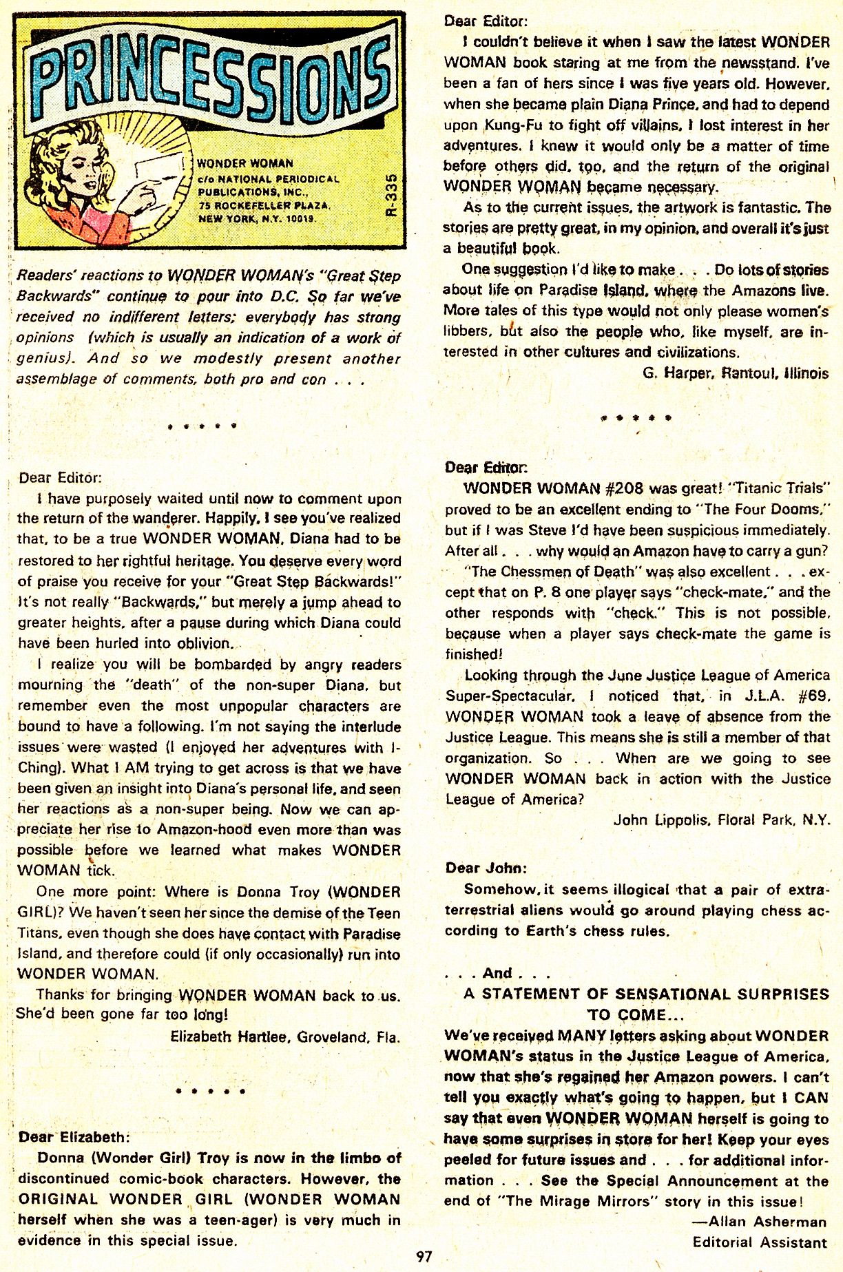 Read online Wonder Woman (1942) comic -  Issue #211 - 86