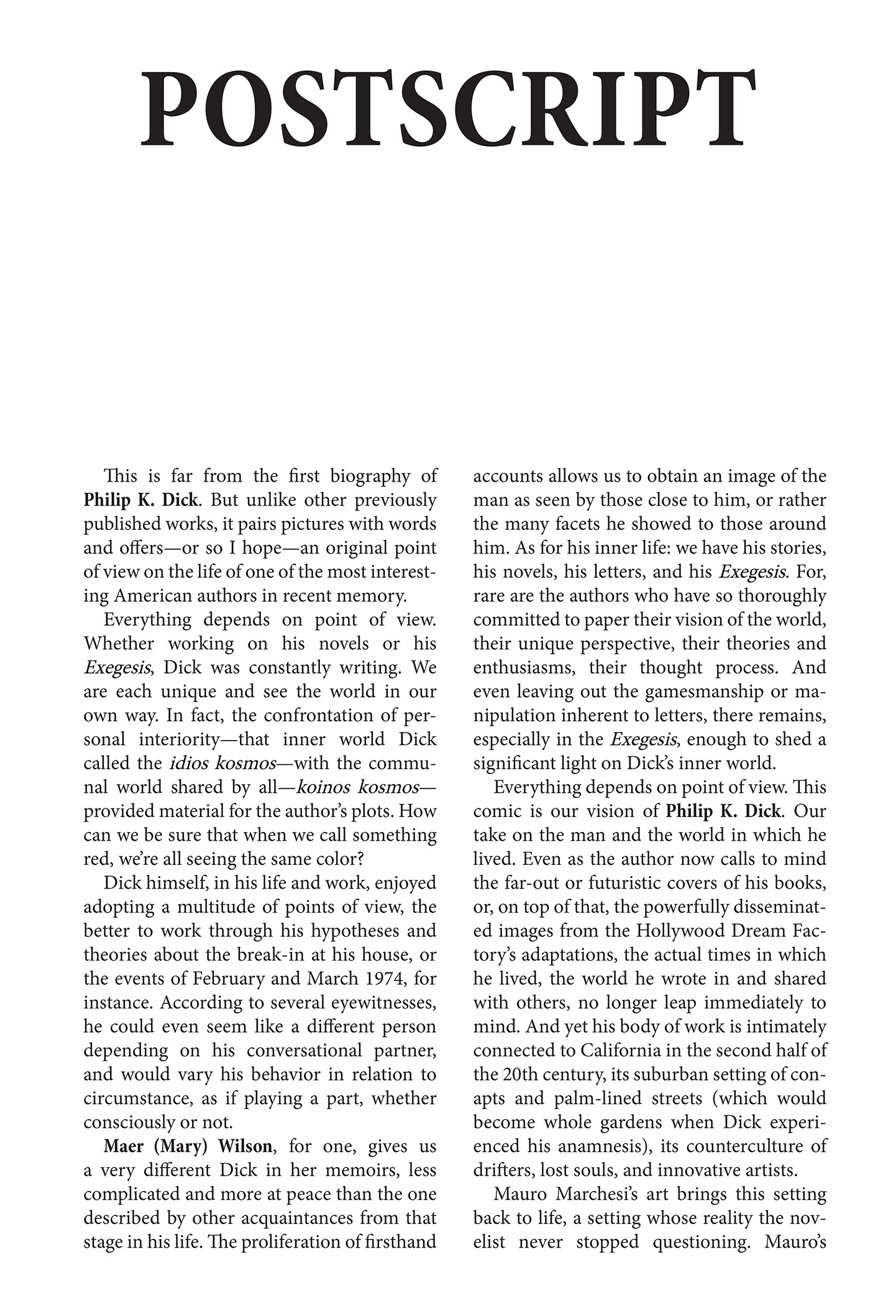 Read online Philip K. Dick: A Comics Biography comic -  Issue # TPB - 140