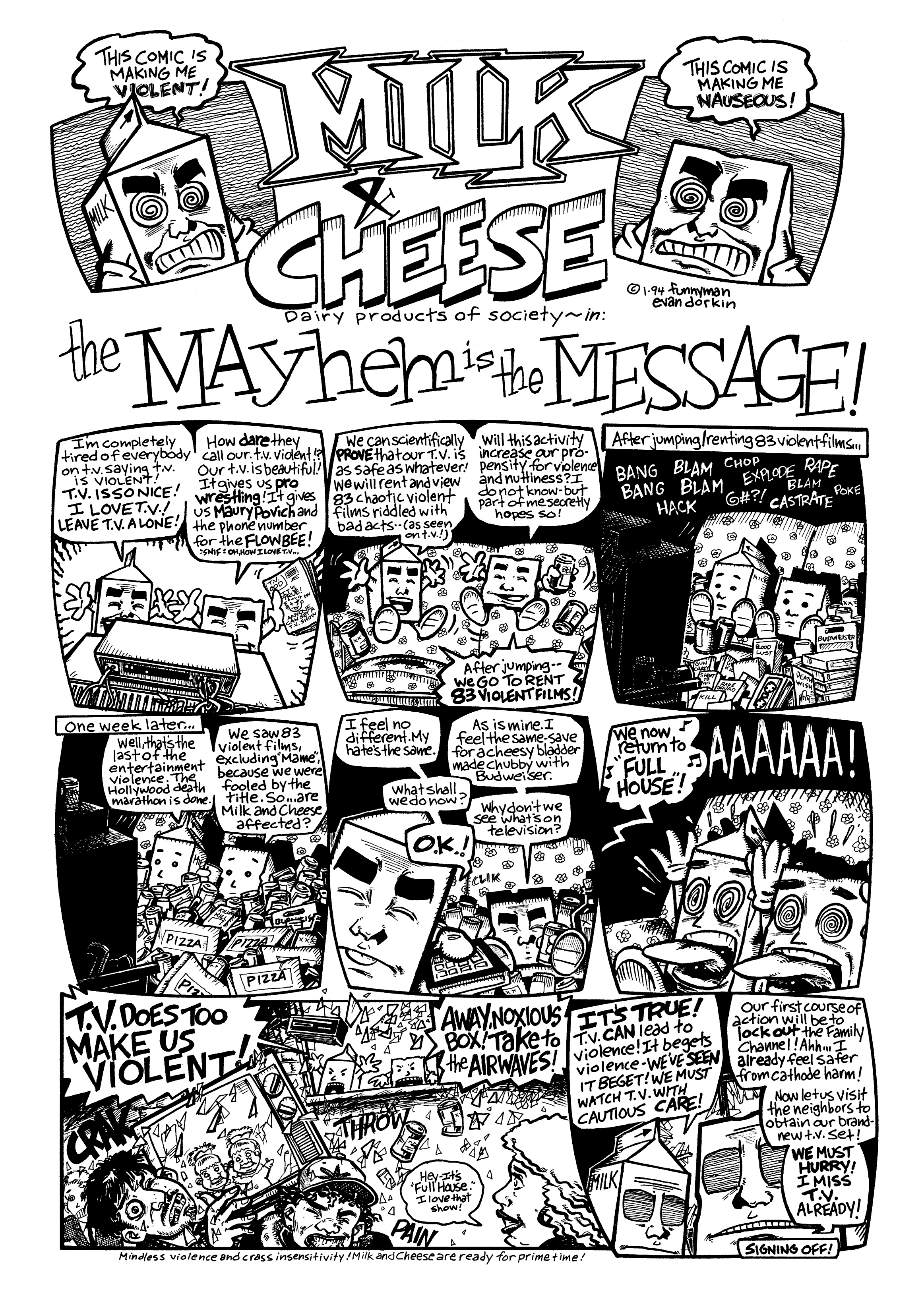 Read online Milk And Cheese: Dairy Products Gone Bad! comic -  Issue # Full - 127