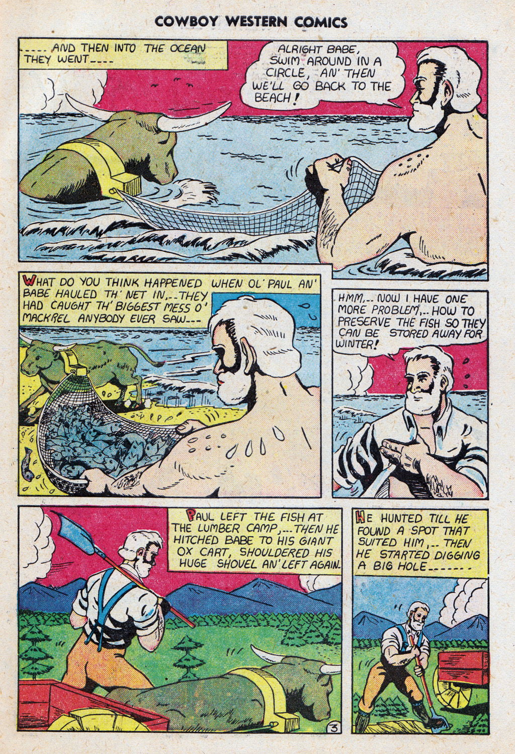 Read online Cowboy Western Comics (1948) comic -  Issue #27 - 31