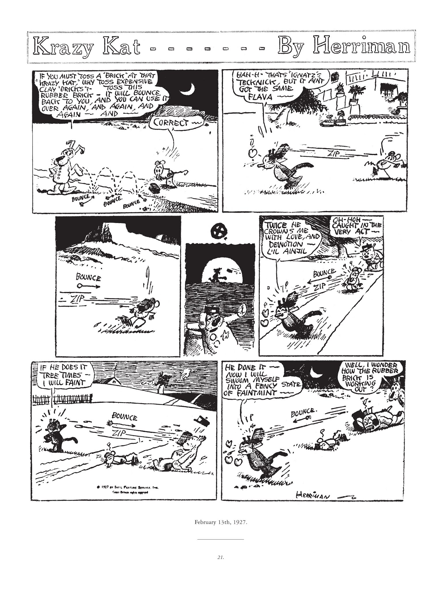 Read online Krazy & Ignatz comic -  Issue # TPB 5 - 21