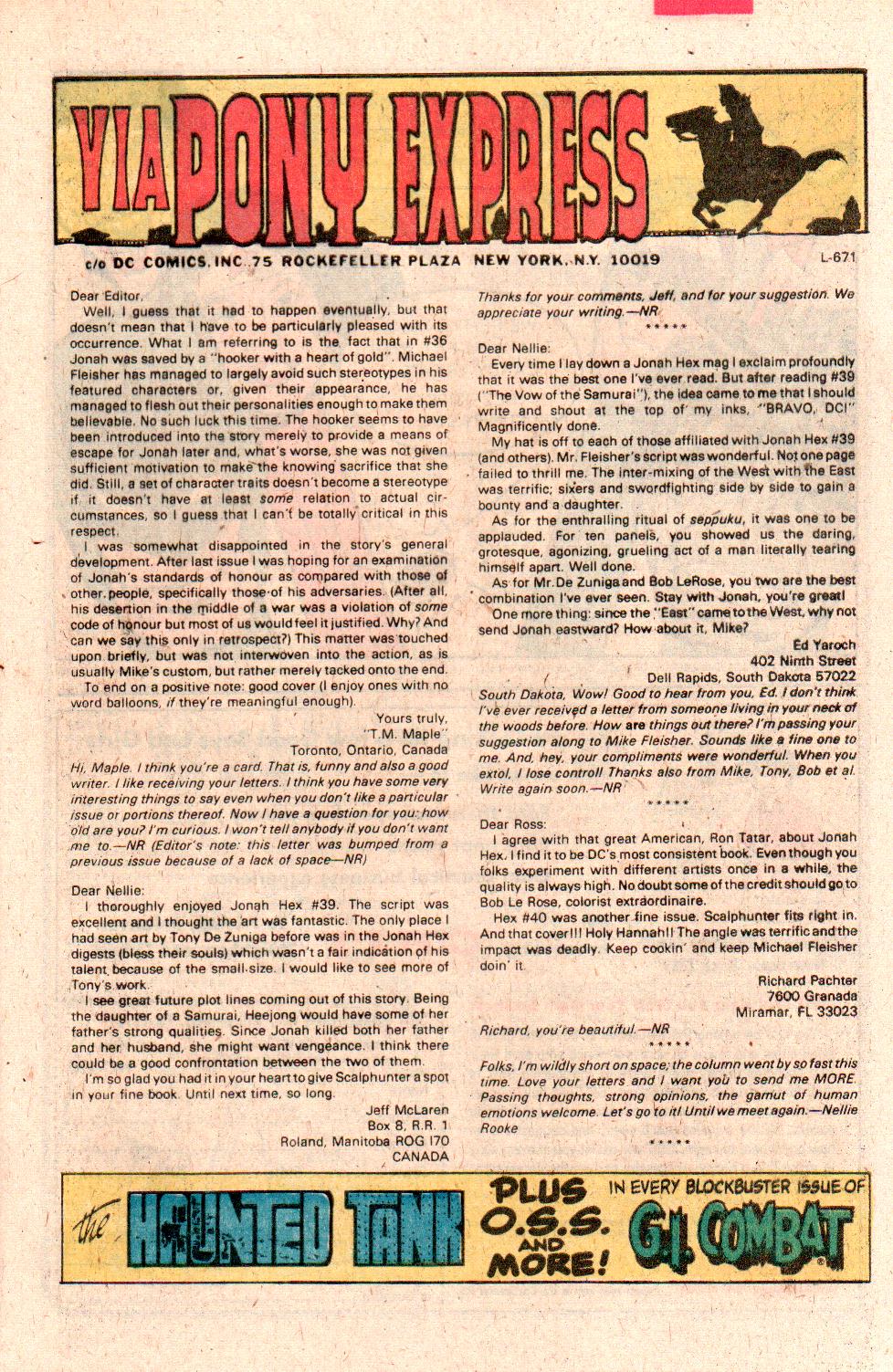 Read online Jonah Hex (1977) comic -  Issue #45 - 32