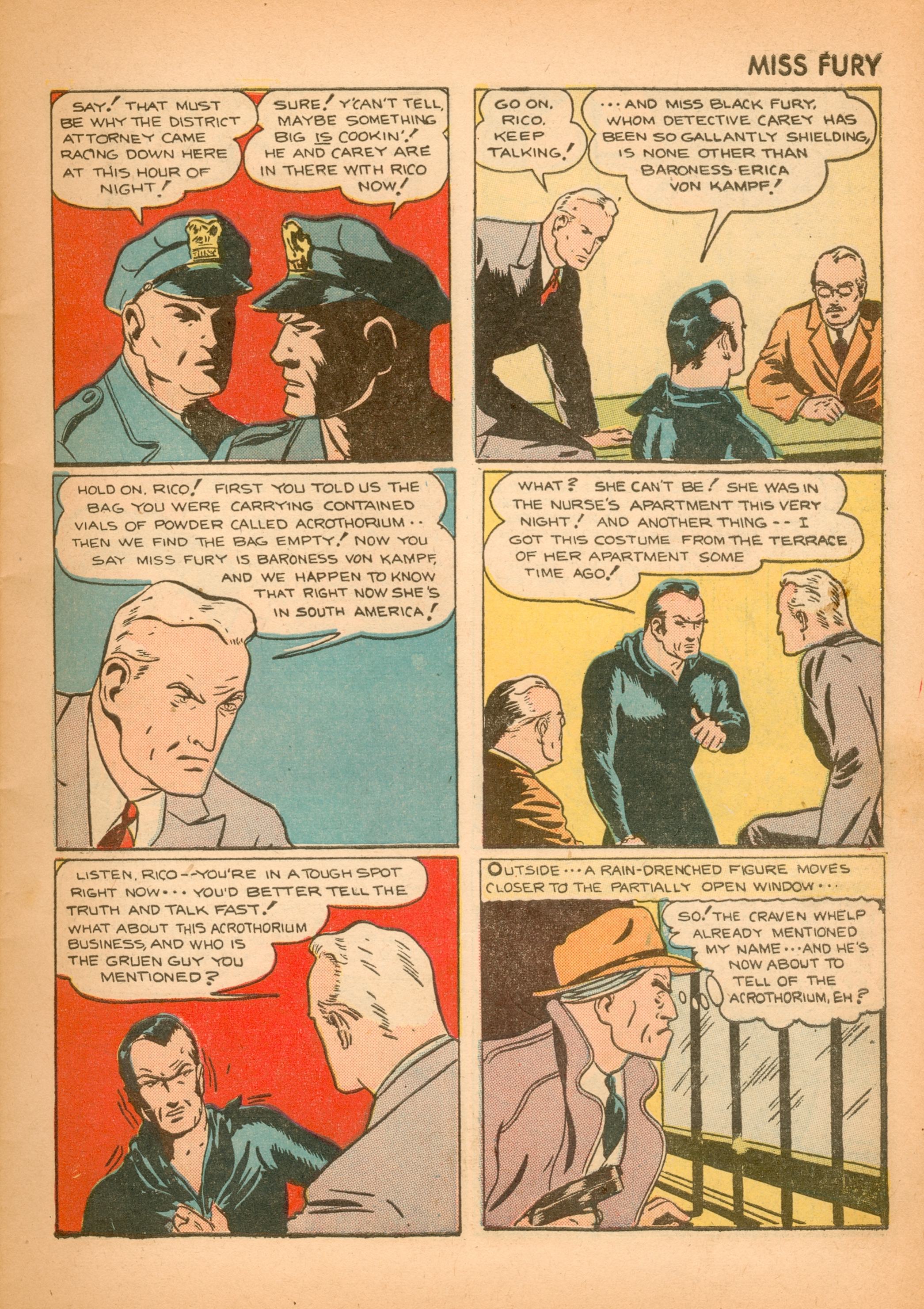 Read online Miss Fury (1942) comic -  Issue #2 - 3