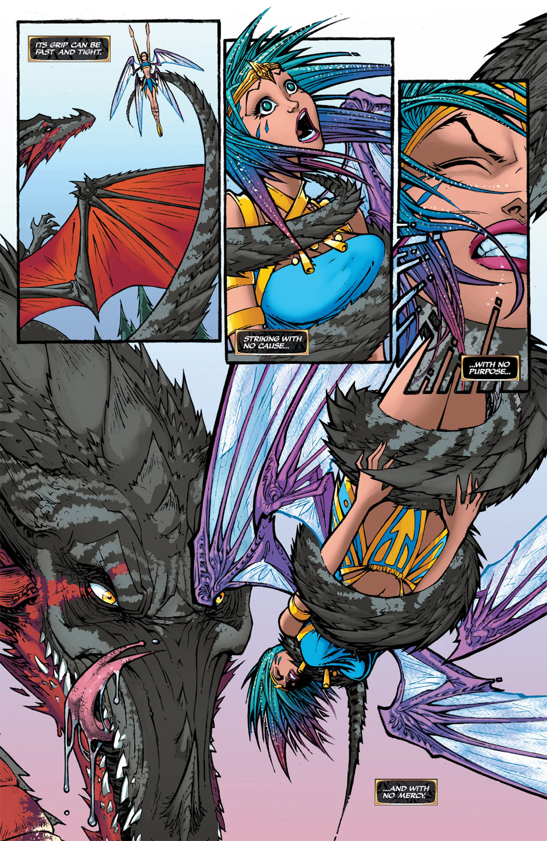 Read online Michael Turner's Soulfire: Dying Of The Light comic -  Issue #0 - 8