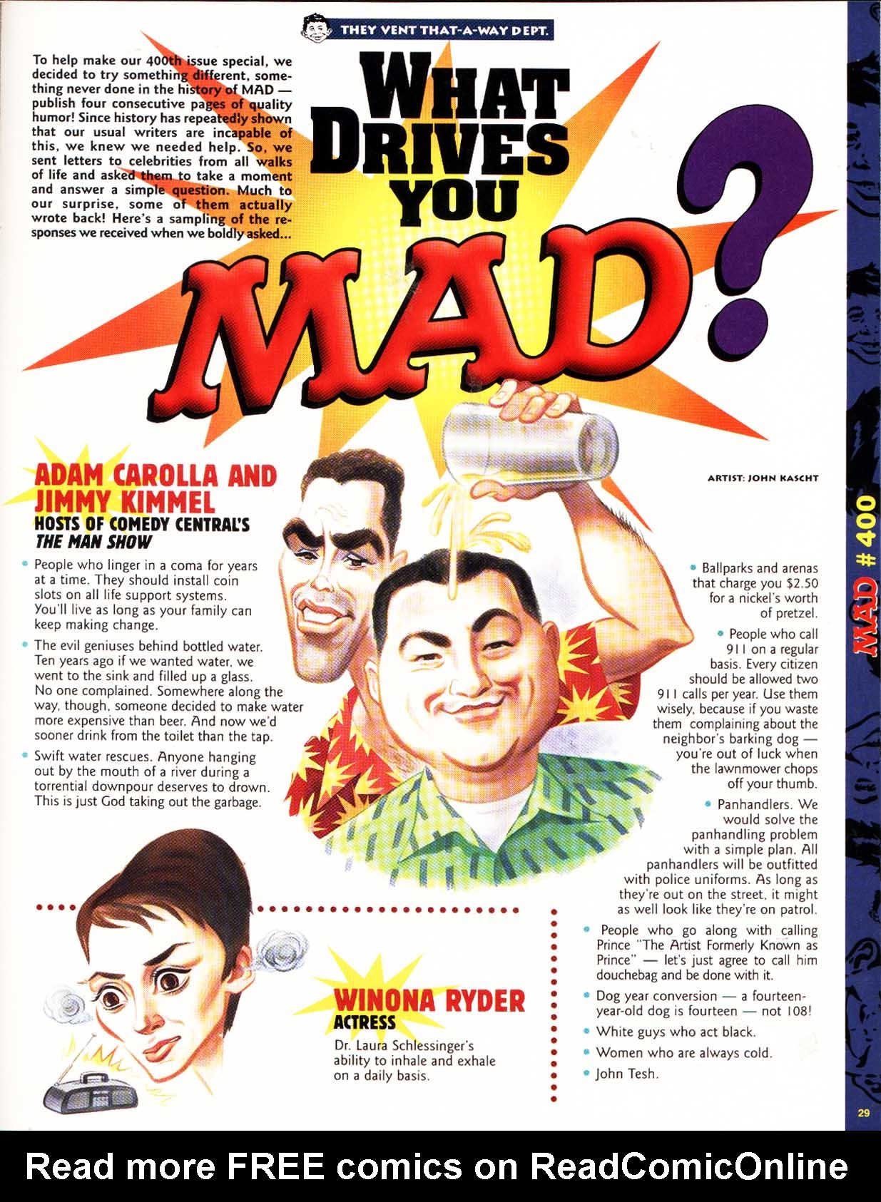 Read online MAD comic -  Issue #400 - 31