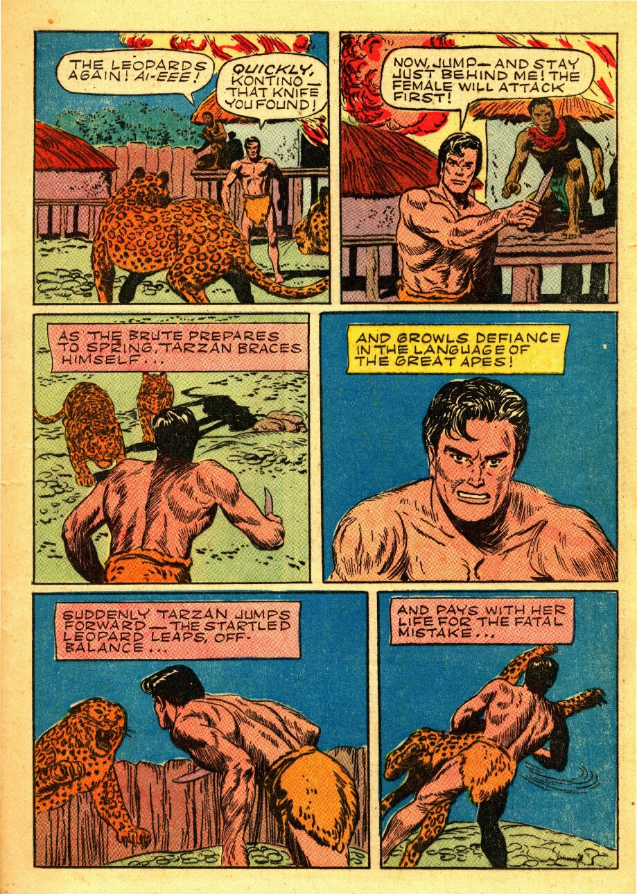 Read online Tarzan (1948) comic -  Issue #37 - 21