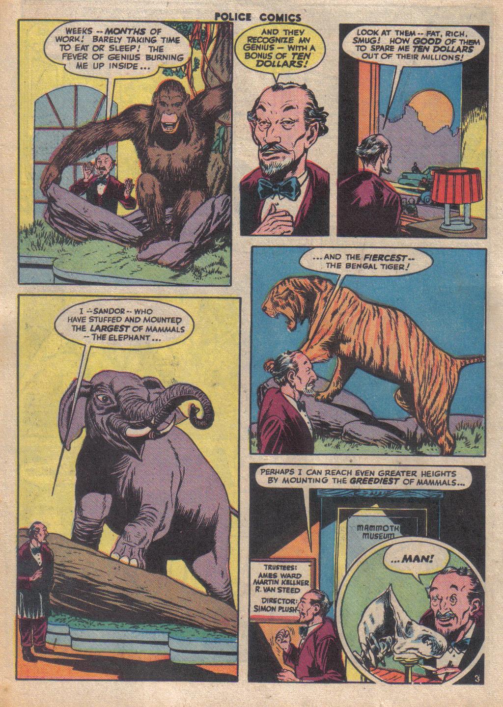 Read online Police Comics comic -  Issue #35 - 33