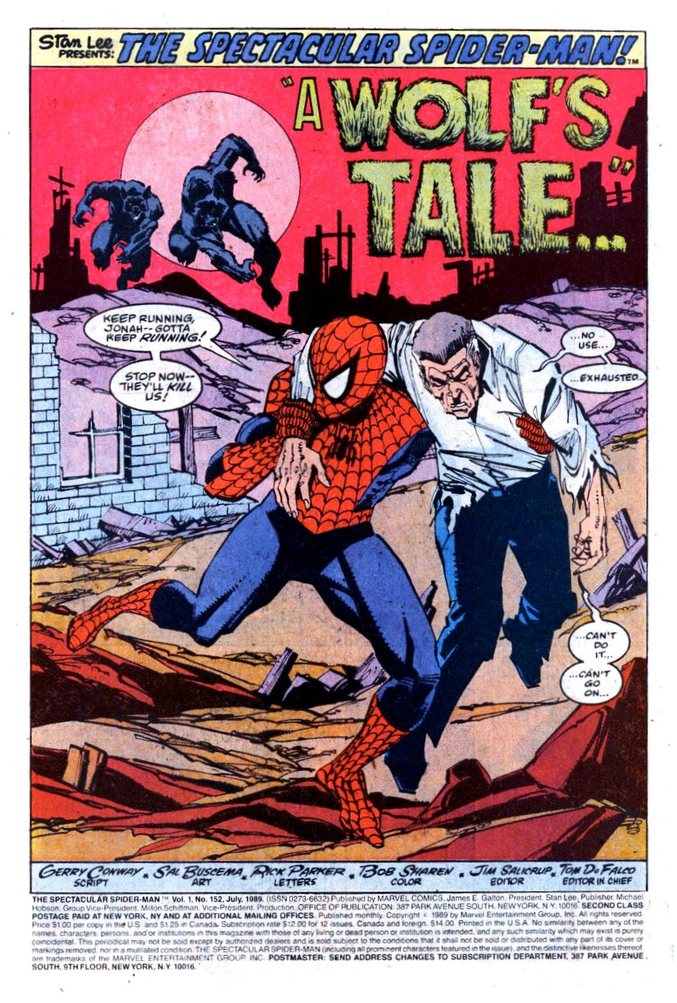 Read online The Spectacular Spider-Man (1976) comic -  Issue #152 - 2