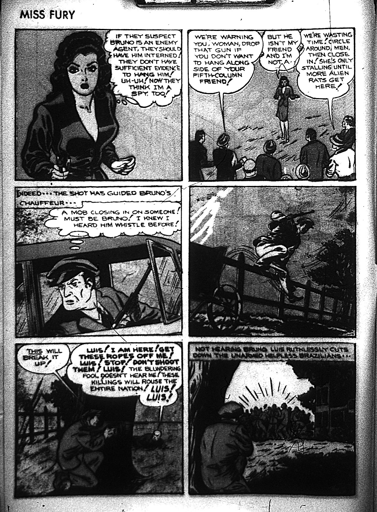 Read online Miss Fury (1942) comic -  Issue #3 - 4