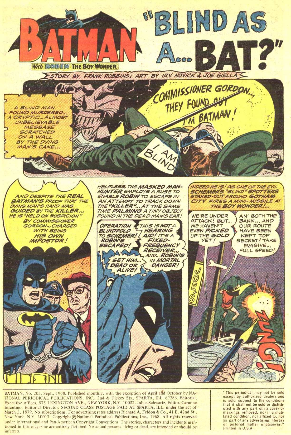 Read online Batman (1940) comic -  Issue #205 - 2
