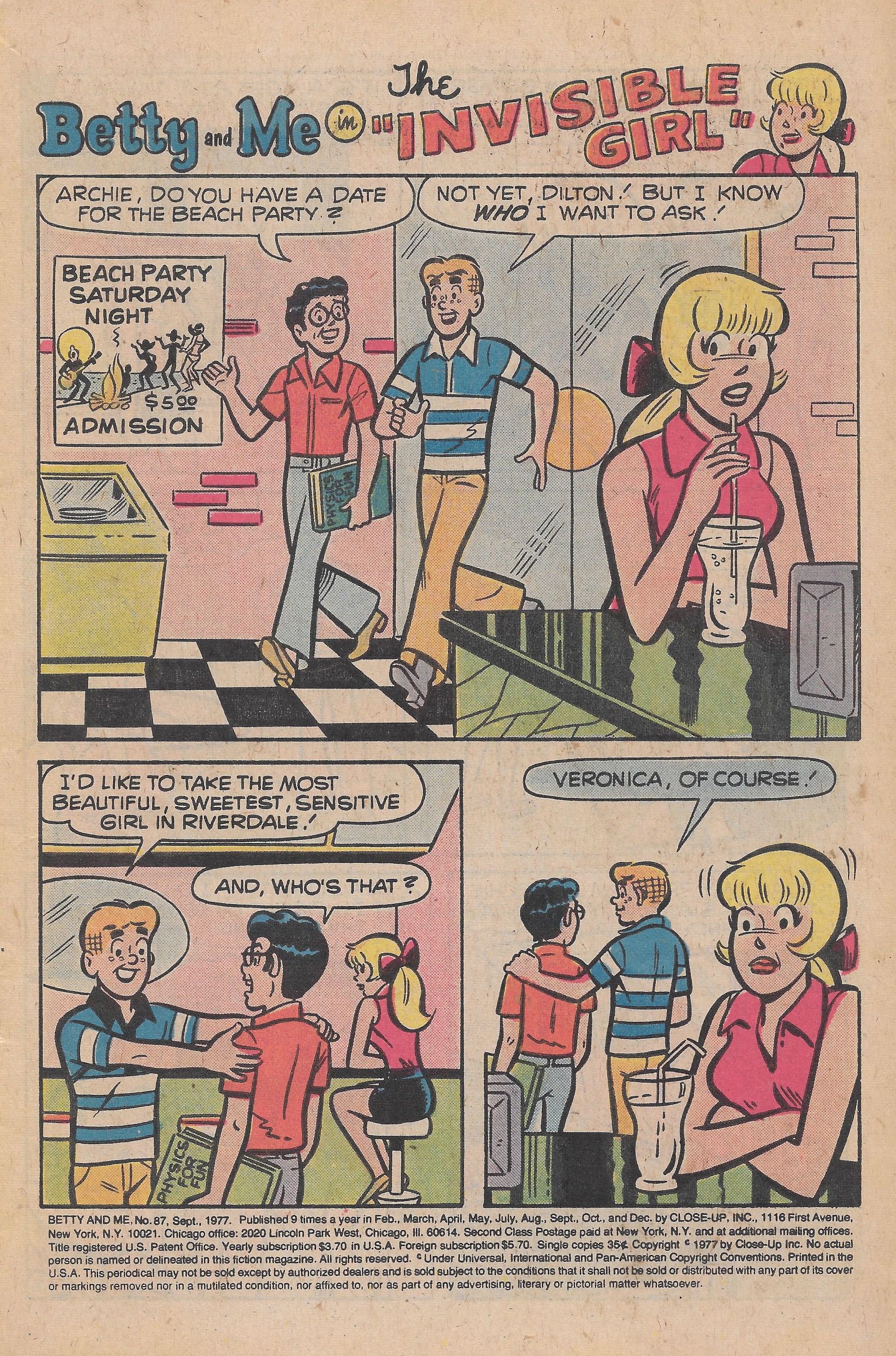 Read online Betty and Me comic -  Issue #87 - 3