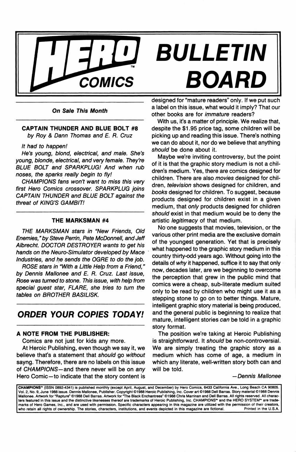 Read online Champions (1987) comic -  Issue #9 - 2