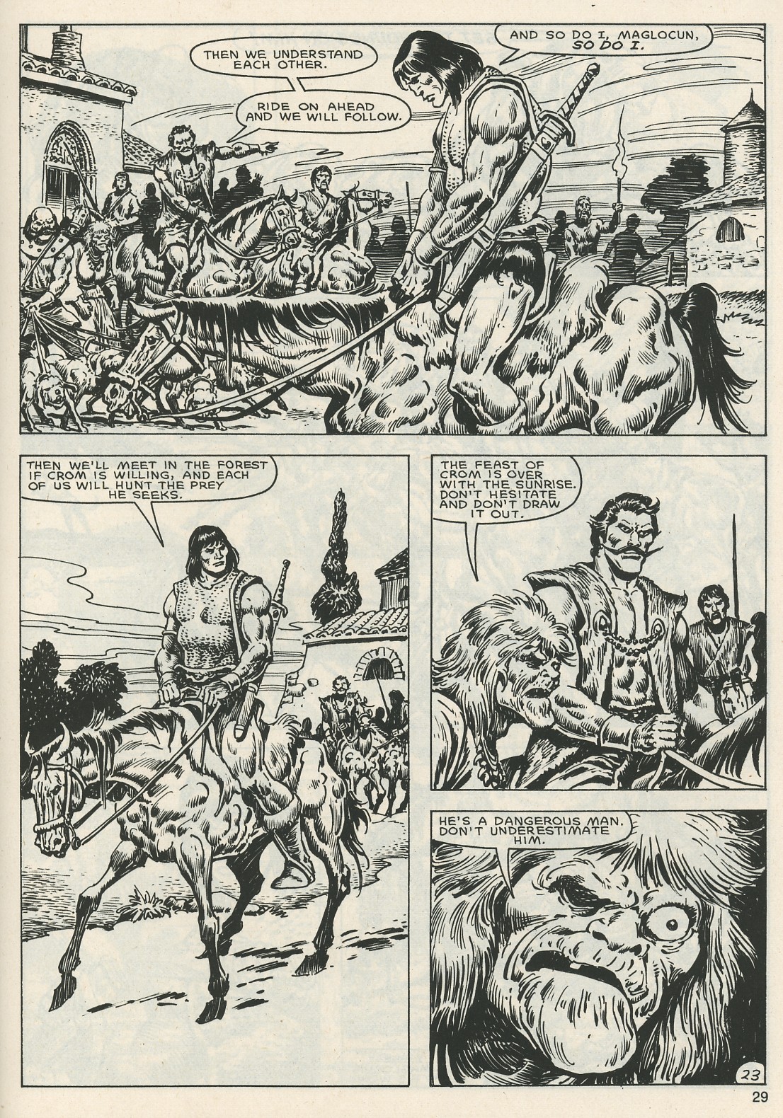 Read online The Savage Sword Of Conan comic -  Issue #119 - 28