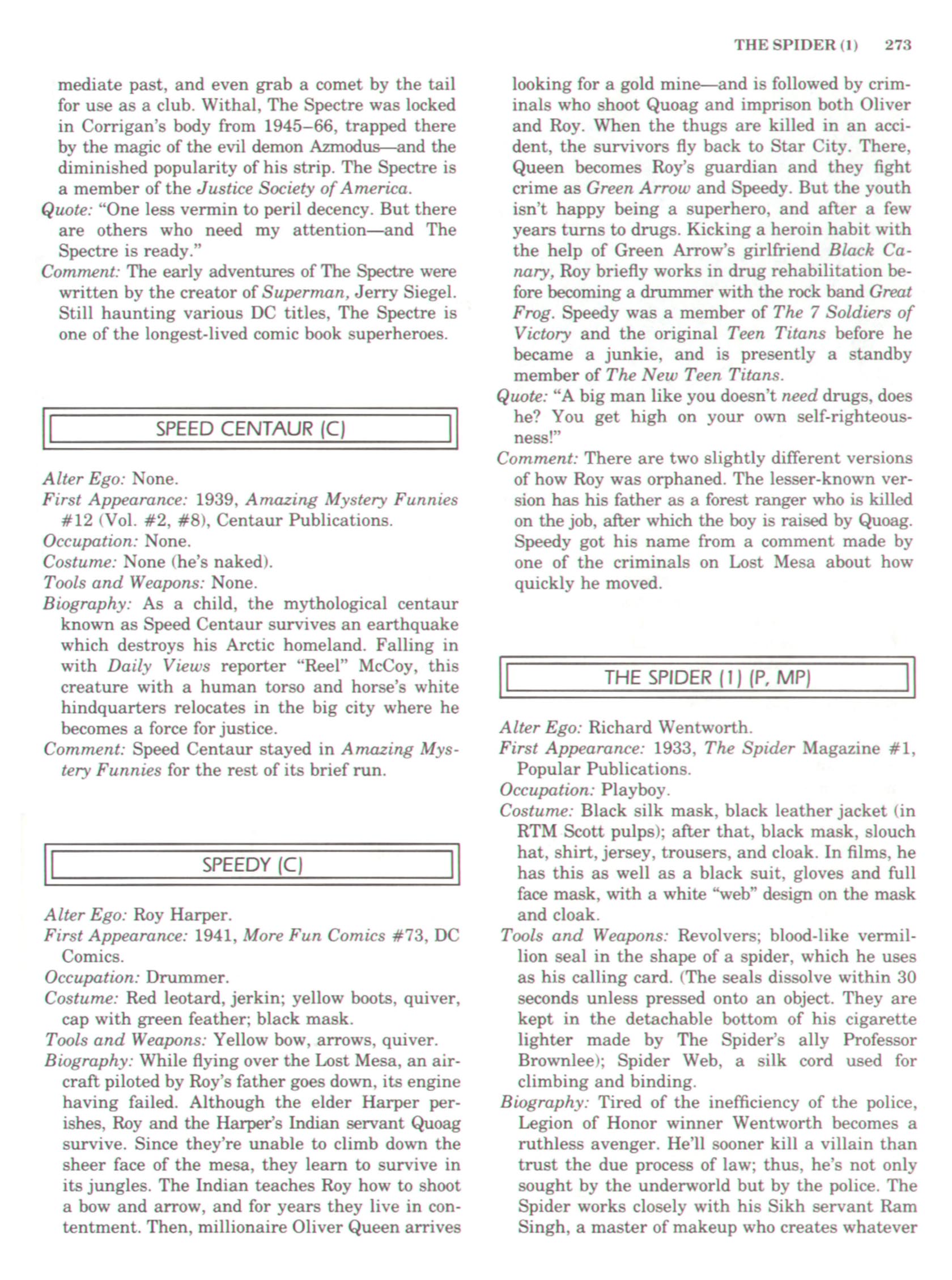 Read online The Encyclopedia of Superheroes comic -  Issue # TPB (Part 4) - 8