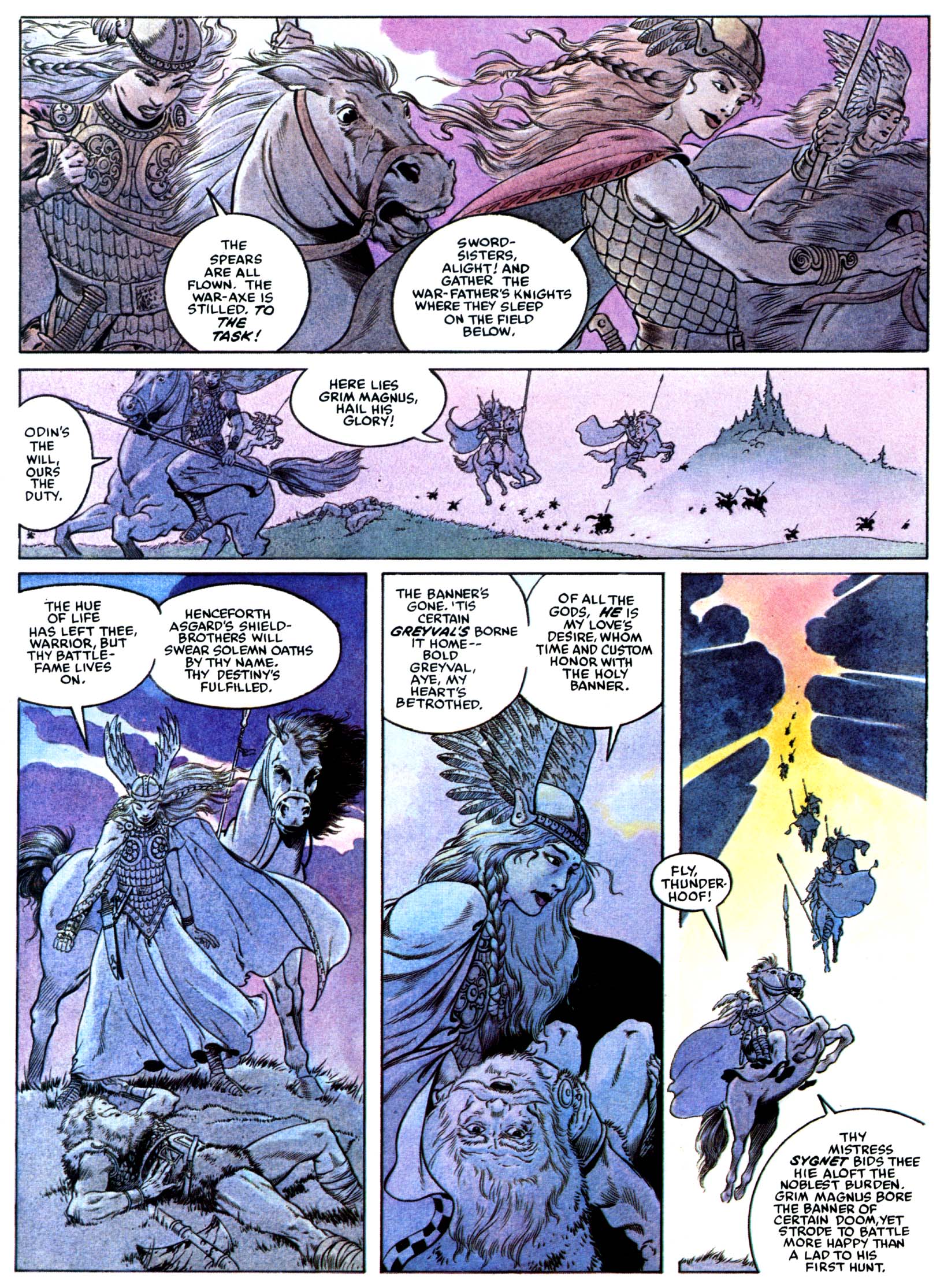 Read online Marvel Graphic Novel comic -  Issue #15 - The Raven Banner - 7