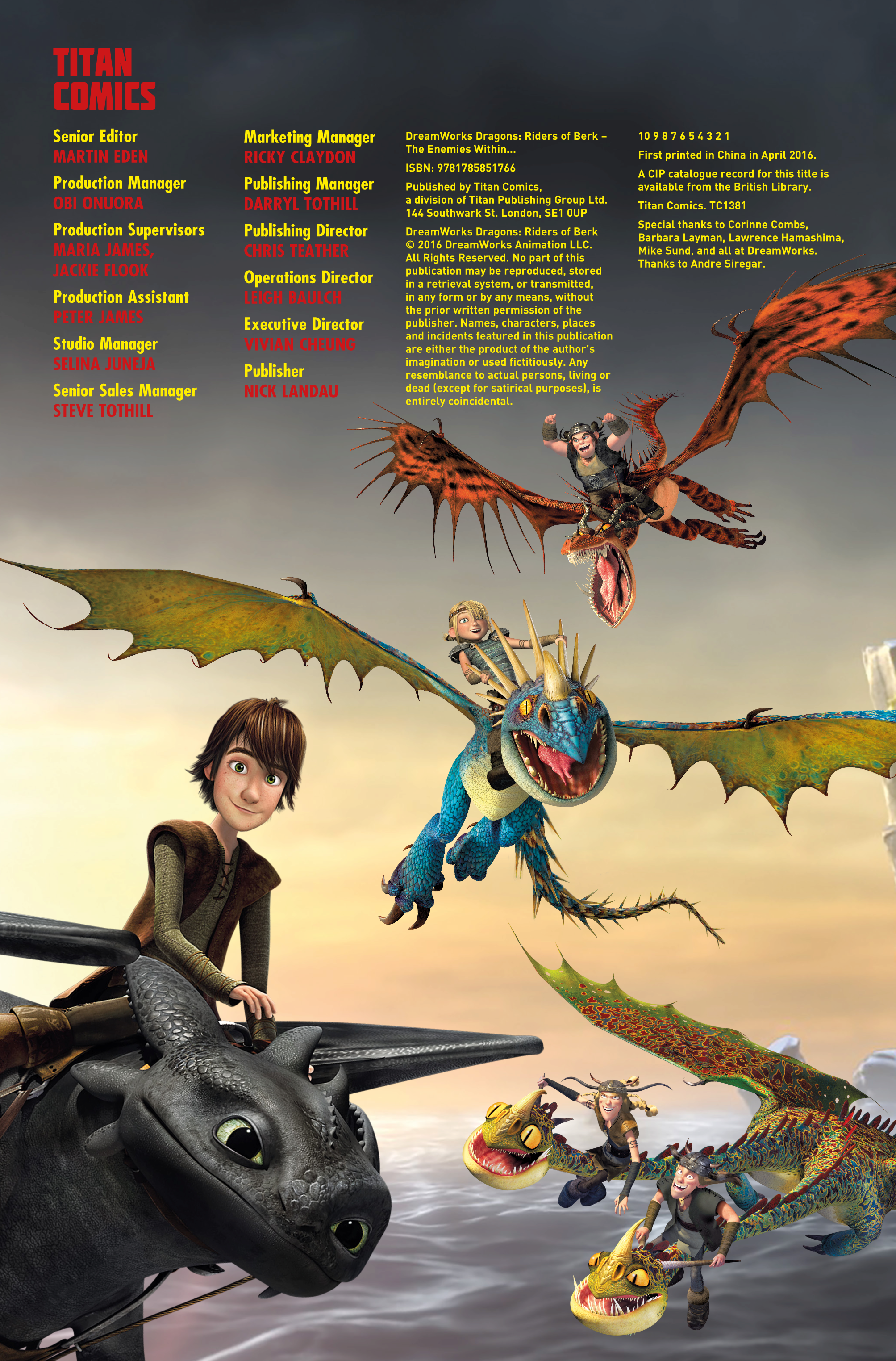 Read online DreamWorks Dragons: Riders of Berk comic -  Issue # _TPB - 4