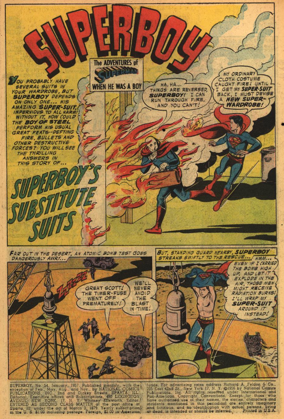 Superboy (1949) 54 Page 1