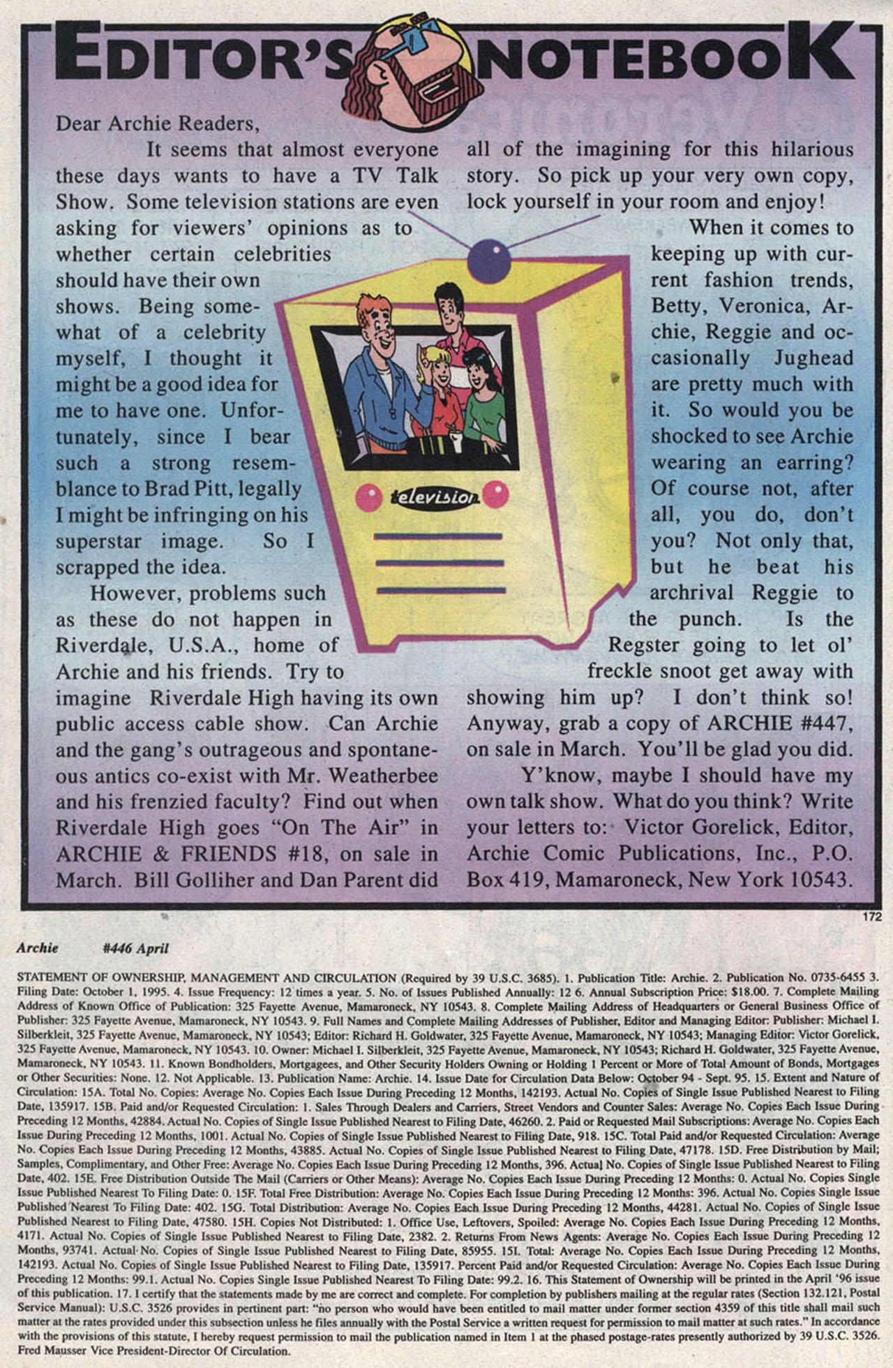 Read online Archie (1960) comic -  Issue #446 - 26