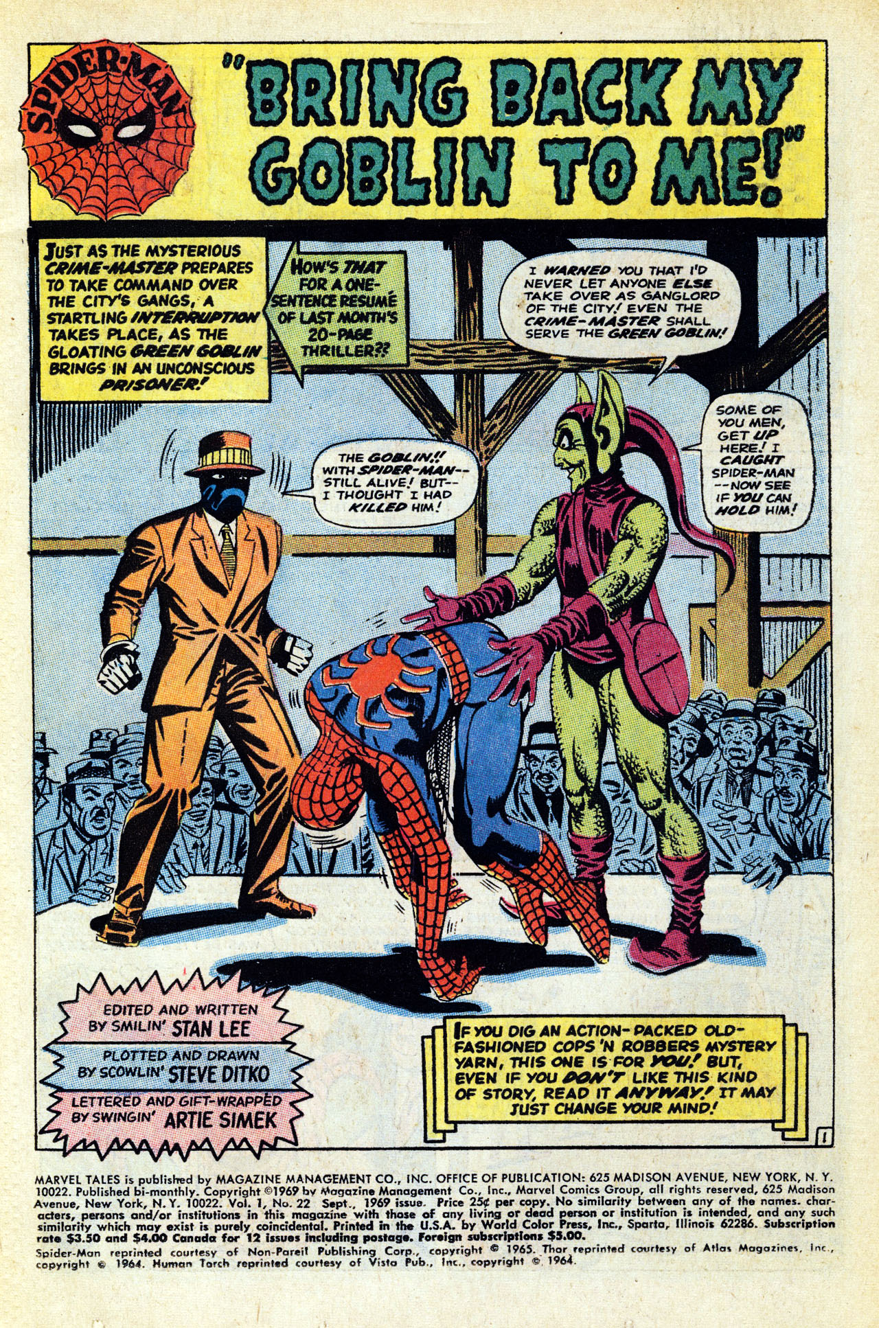Read online Marvel Tales (1964) comic -  Issue #22 - 3