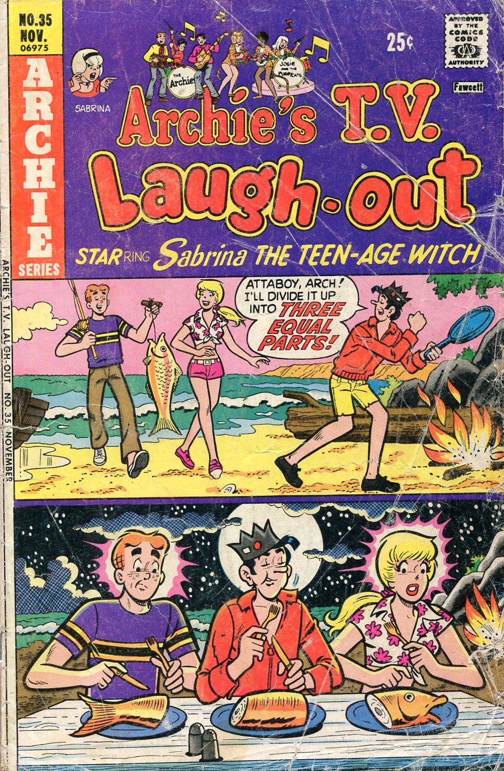 Read online Archie's TV Laugh-Out comic -  Issue #35 - 1