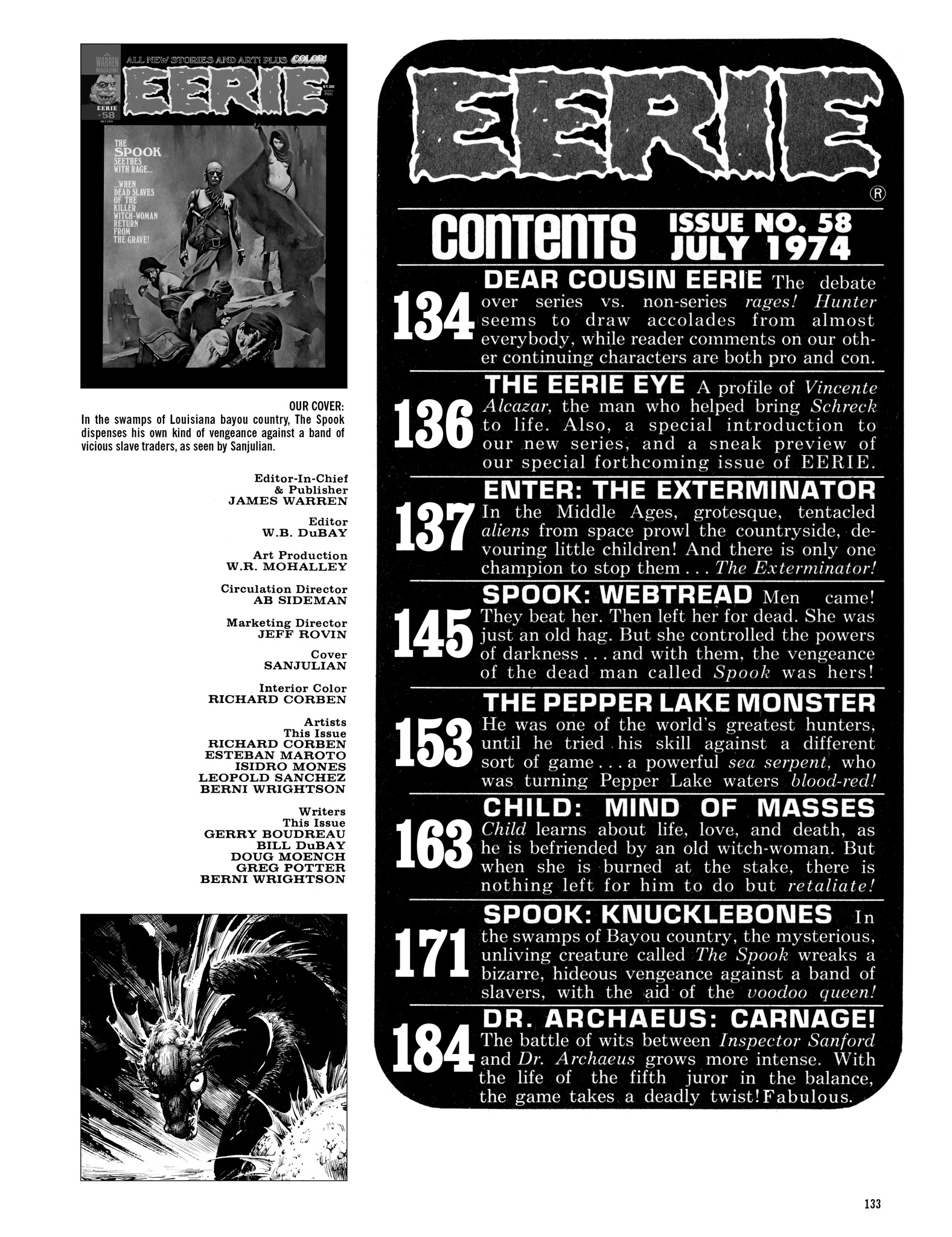 Read online Eerie Archives comic -  Issue # TPB 12 - 134