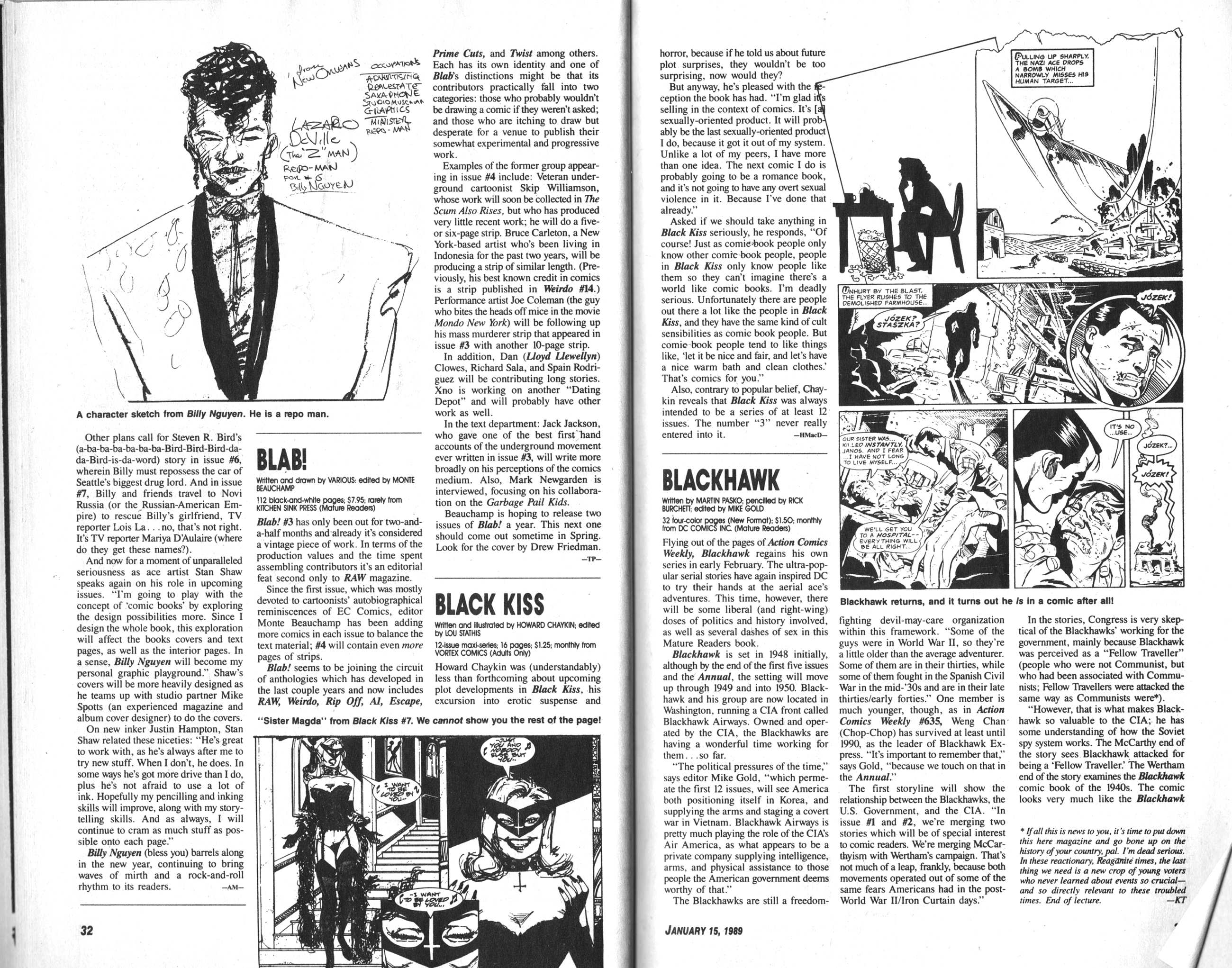 Read online Amazing Heroes comic -  Issue #157 - 18
