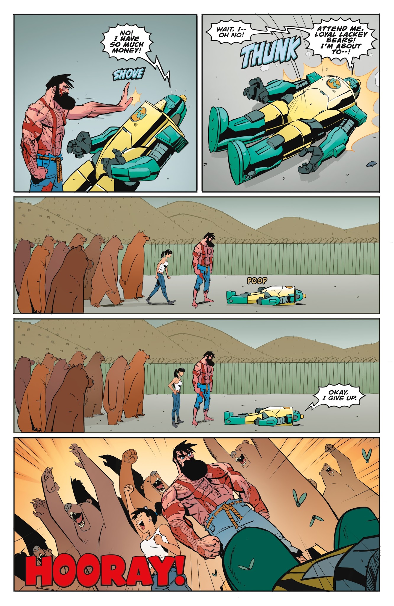 Read online Shirtless Bear-Fighter! comic -  Issue #5 - 22